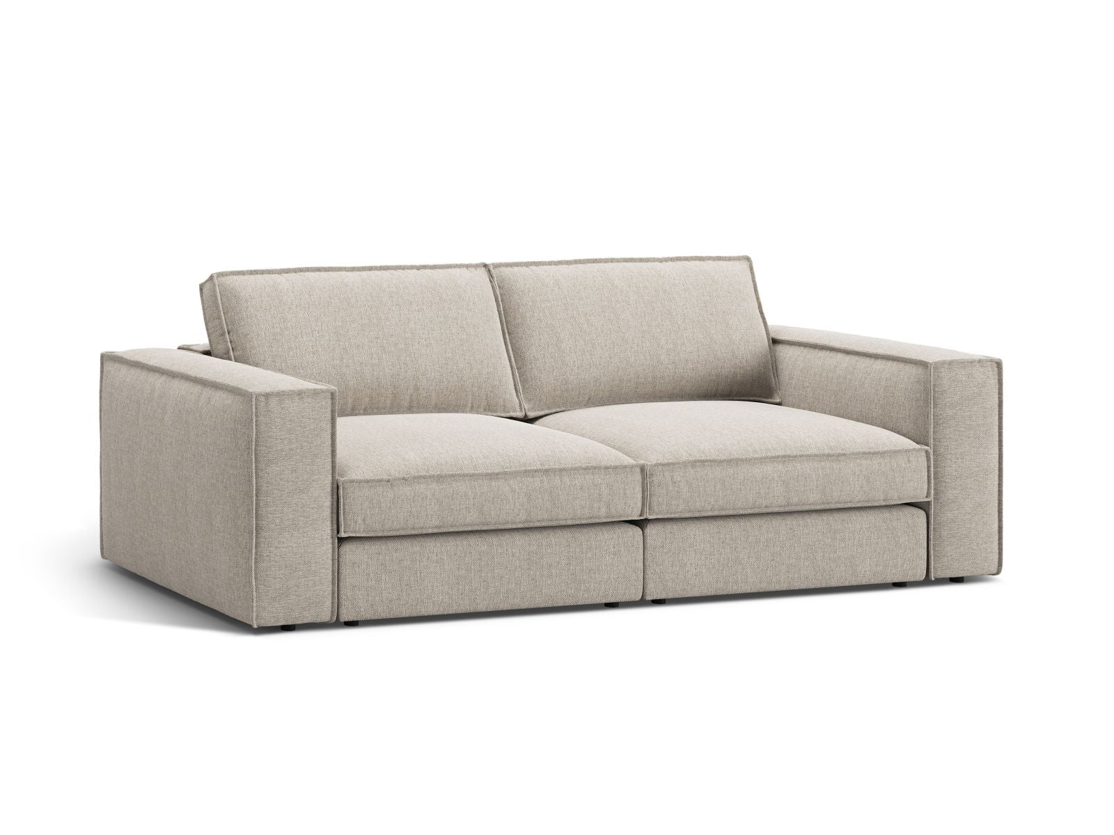Elegantes 3-Sitzer Sofa Pola in Sand-Babel, ideal für modernes Wohnen. Modular und vielseitig, perfekt für jedes Wohnzimmer.