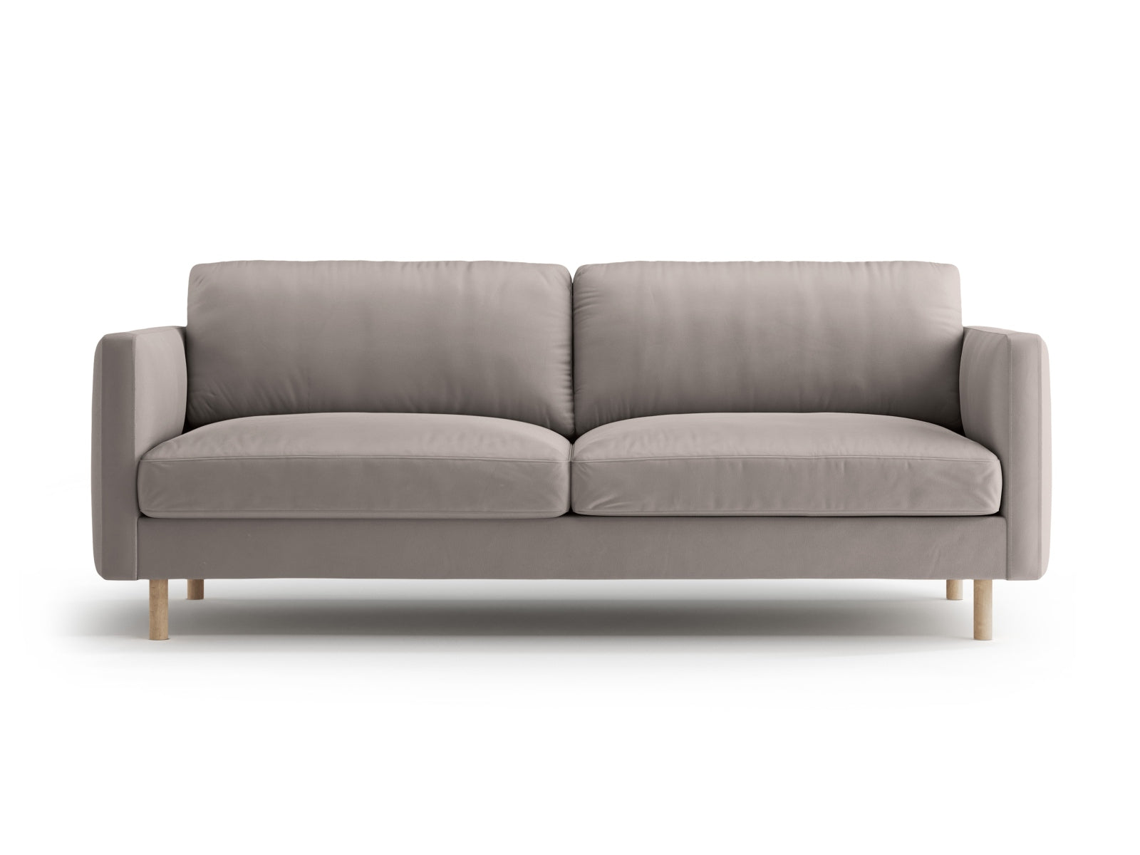 Eden Velour Sofa 3 Sitzer in Warm grey-Paris präsentiert im Onlineshop von KAQTU Design AG. 3er Sofa ist von Micadoni