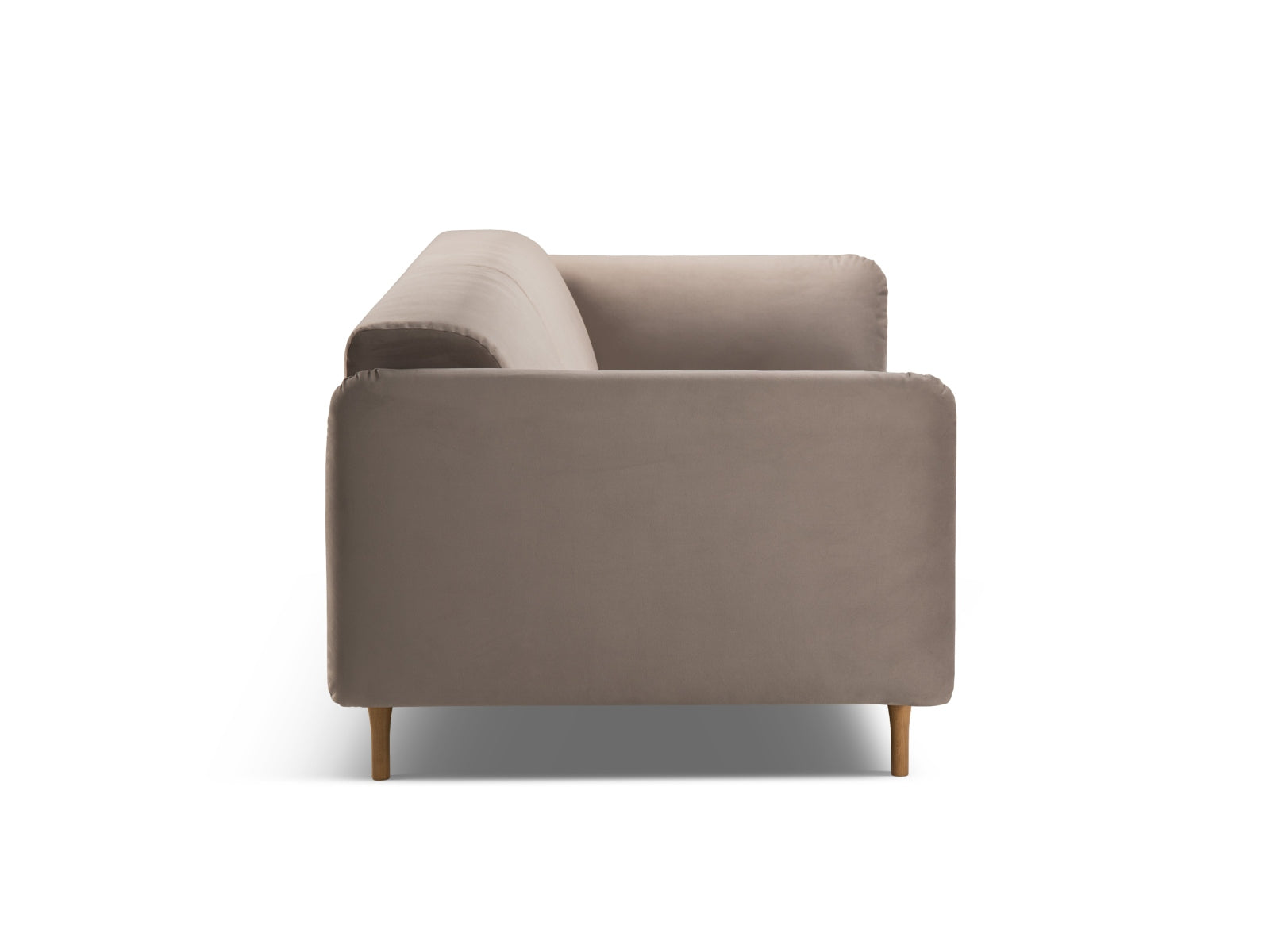 Noomi Velour Sofa 3 Sitzer in Warm grey präsentiert im Onlineshop von KAQTU Design AG. 3er Sofa ist von Micadoni