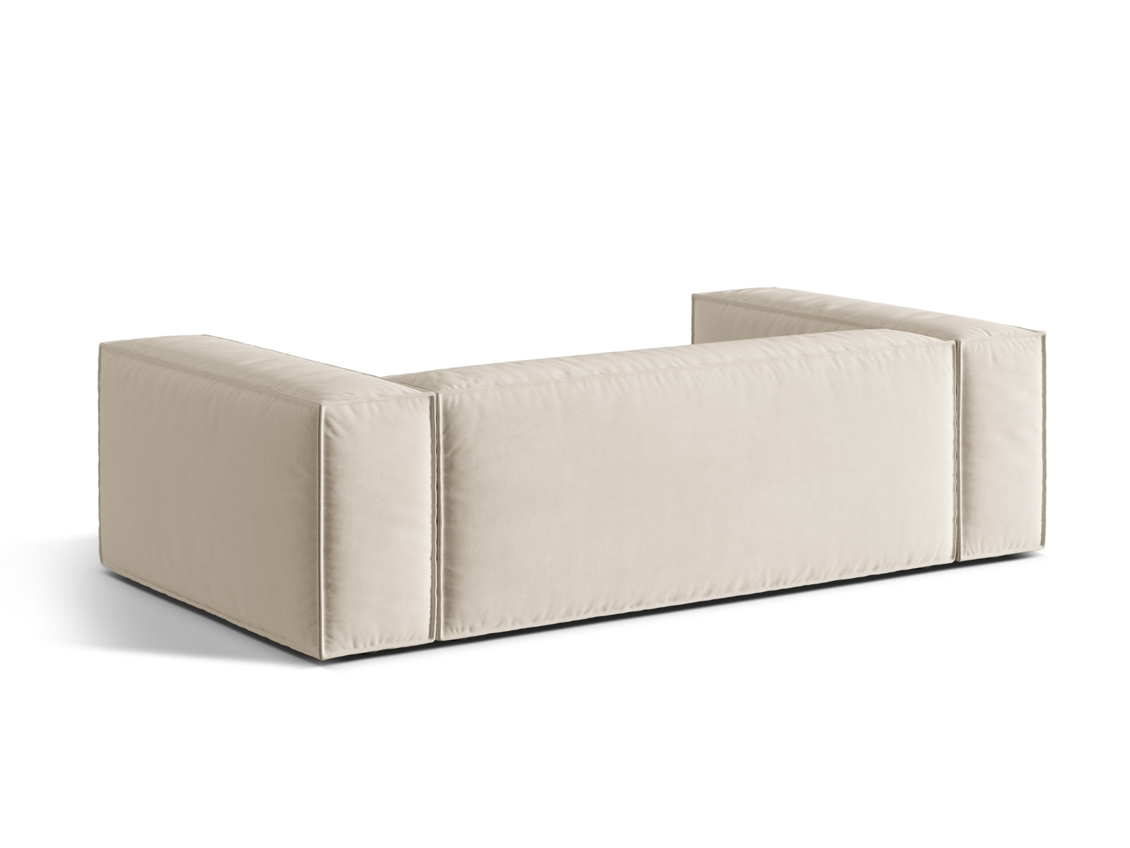 Nuria Velour Sofa 3 Sitzer in Beige präsentiert im Onlineshop von KAQTU Design AG. 3er Sofa ist von Micadoni