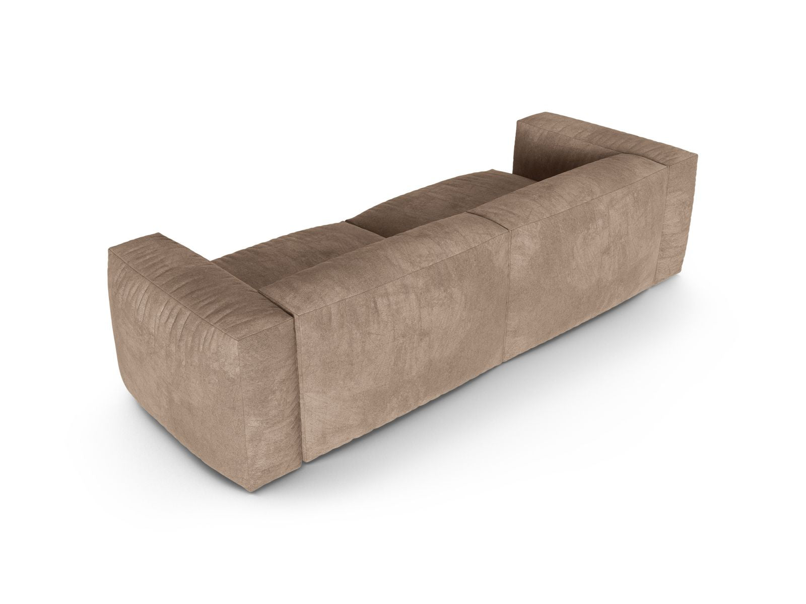 Elegantes XL 3-Sitzer Sofa Martina in stilvollem Dunkelbeige, ideal für zeitgemäße Wohnräume und entspannte Stunden mit Freunden.