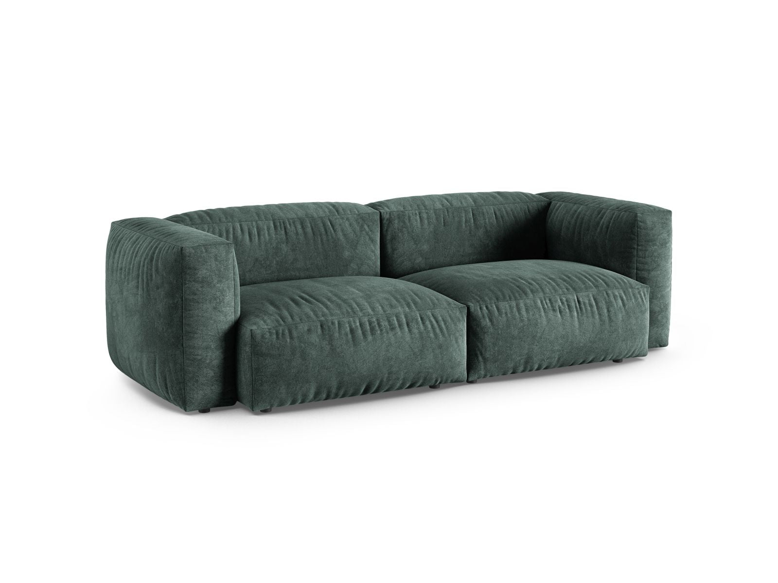 Elegantes 3-Sitzer Sofa XL Martina in Petrol-Vogue, ideal für stilvolle Wohnräume, erhältlich bei KAQTU Design AG.