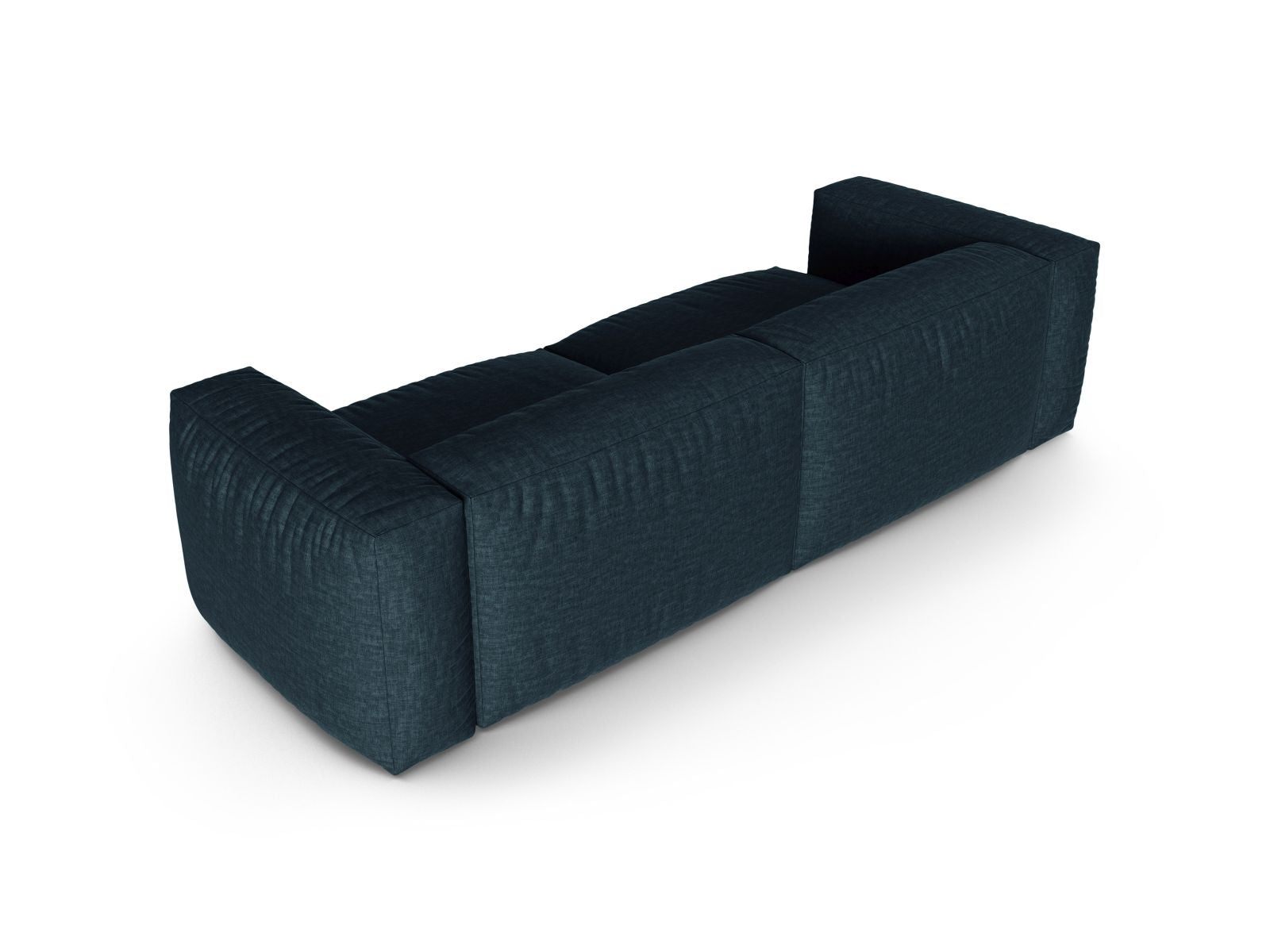 Elegantes 3-Sitzer Sofa Martina in modischem Blue Jeans-Boston, ideal für gemütliche und moderne Wohnräume.