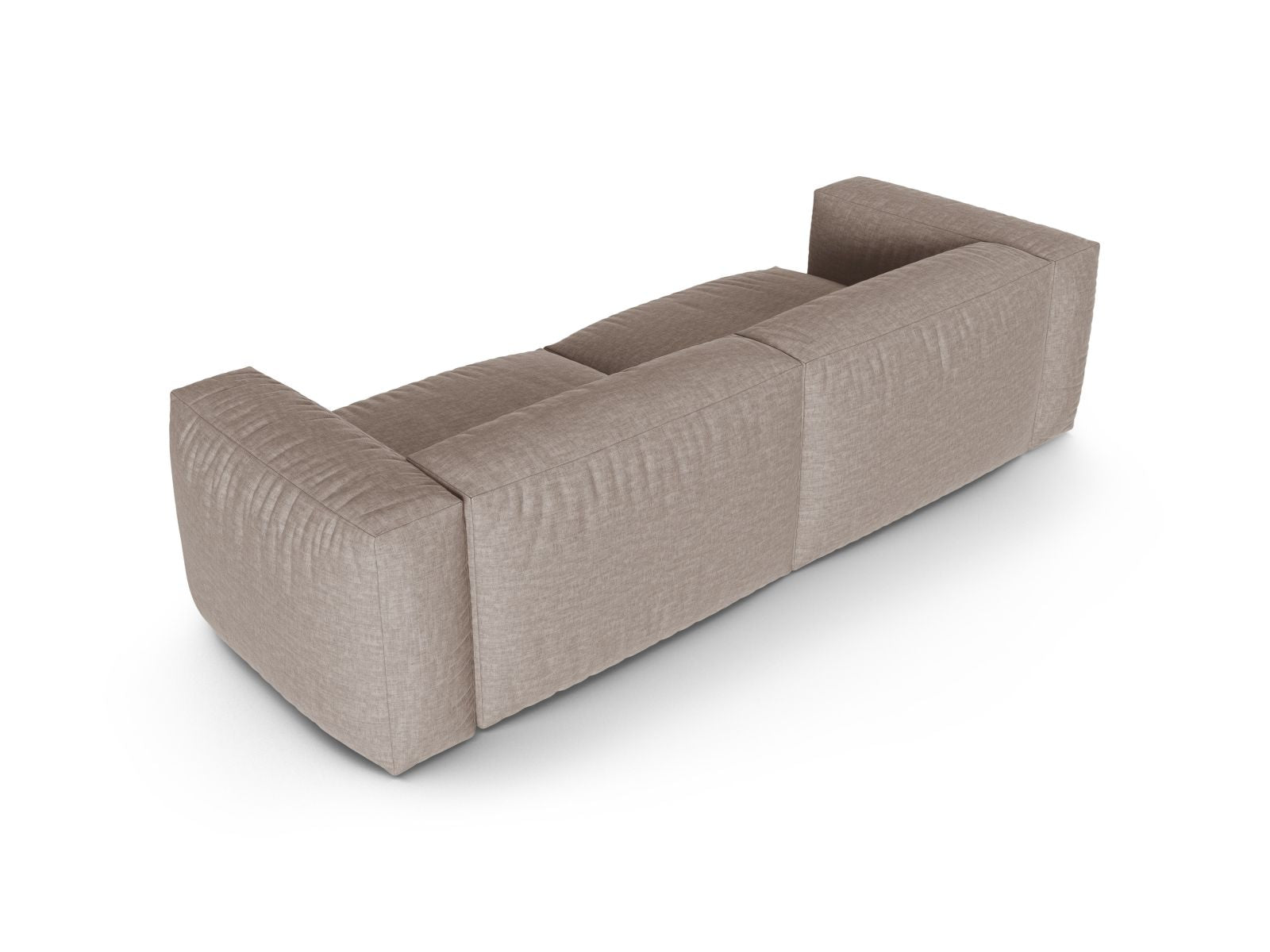 Elegantes 3-Sitzer Sofa Martina in stilvollem Dunkelbeige, ideal für komfortable Wohnräume und entspannte Stunden, von Micadoni.