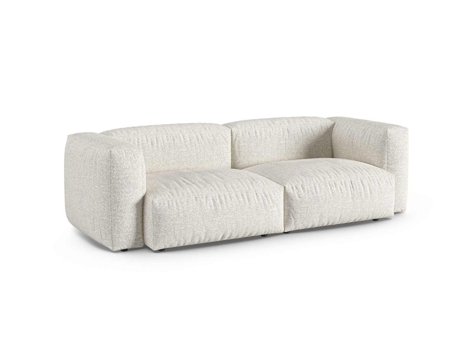 Elegantes 3-Sitzer Sofa XL Martina in stilvollem Grey Beige Melange, ideal für moderne Wohnräume, erhältlich bei KAQTU Design AG.
