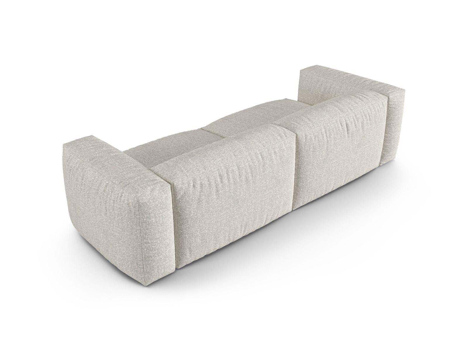 Elegantes 3-Sitzer Sofa XL Martina in Grey Beige Melange, ideal für moderne Wohnräume und gemütliche Stunden mit Freunden und Familie.