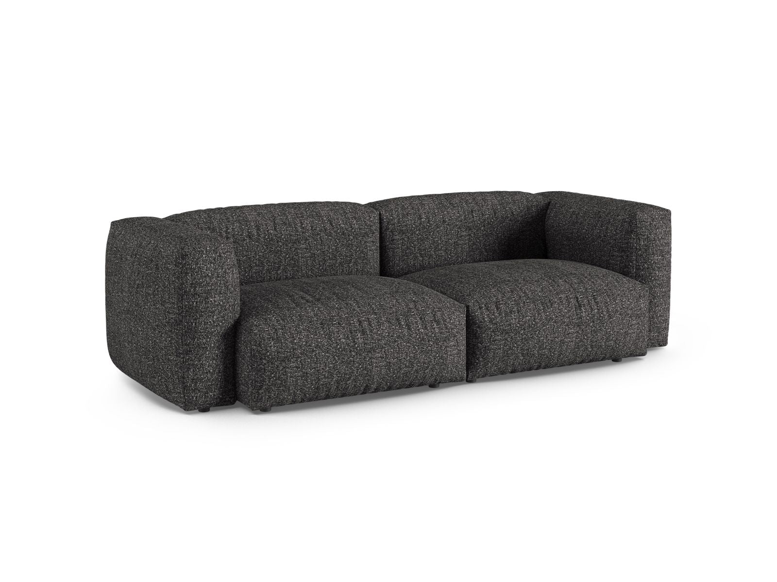 Elegantes 3-Sitzer Sofa XL Martina in Anthrazit, ideal für modernes Wohnen, präsentiert von Micadoni im KAQTU Onlineshop.