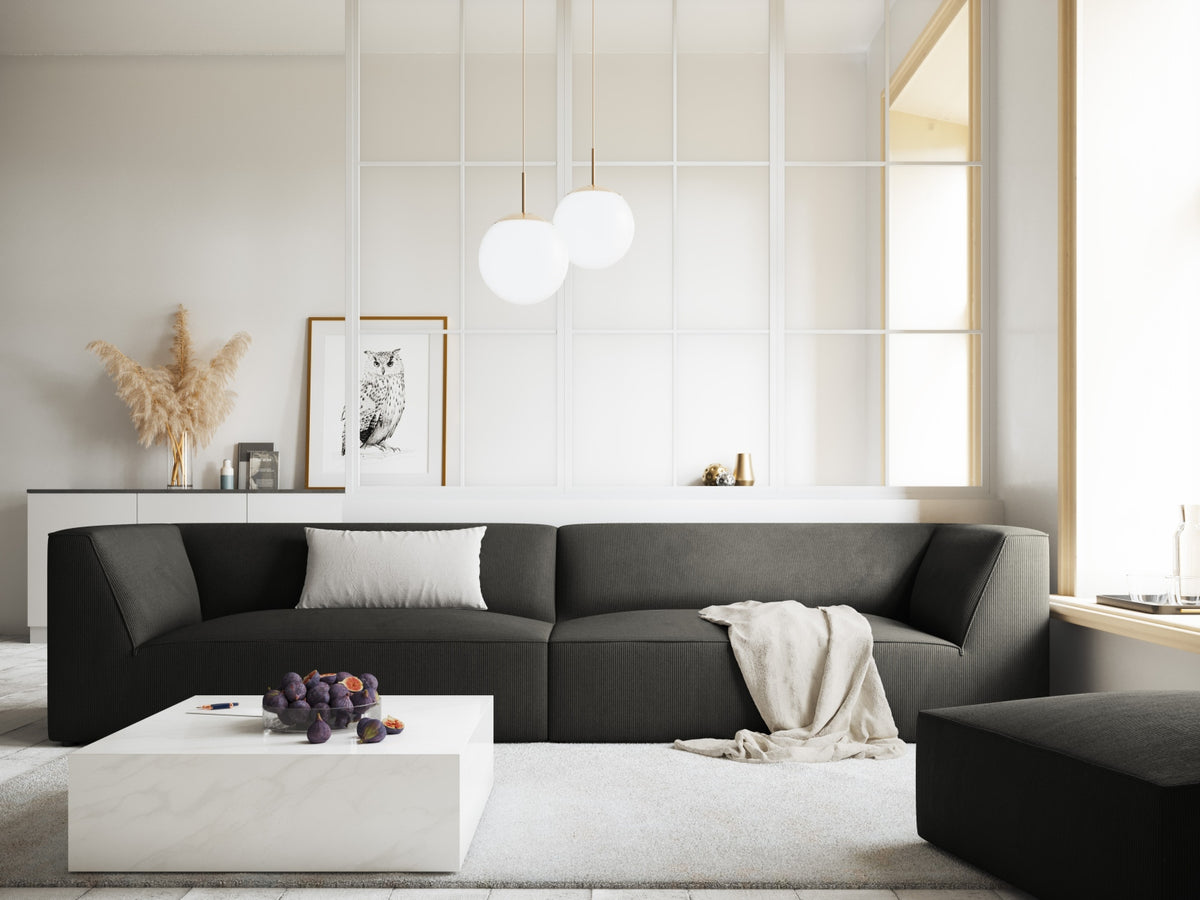Ruby Sofa 4 Sitzer in Dark Grey-Scala präsentiert im Onlineshop von KAQTU Design AG. 4er Sofa ist von Micadoni