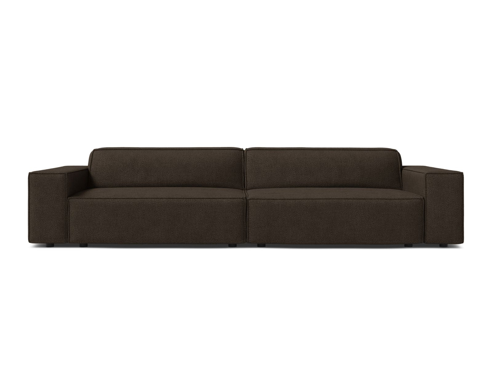 Jodie Boucle modulares Sofa 4 Sitzer in Brown-Baloo präsentiert im Onlineshop von KAQTU Design AG. 4er Sofa ist von Micadoni