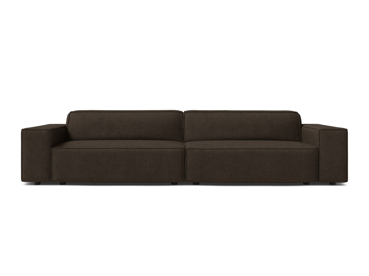 Jodie Boucle modulares Sofa 4 Sitzer in Brown-Baloo präsentiert im Onlineshop von KAQTU Design AG. 4er Sofa ist von Micadoni