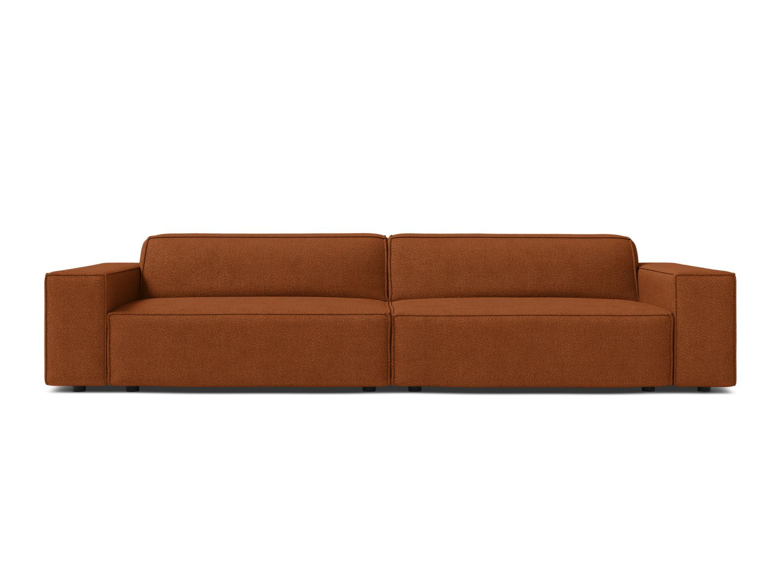 Jodie Boucle modulares Sofa 4 Sitzer in Terracotta-Baloo präsentiert im Onlineshop von KAQTU Design AG. 4er Sofa ist von Micadoni