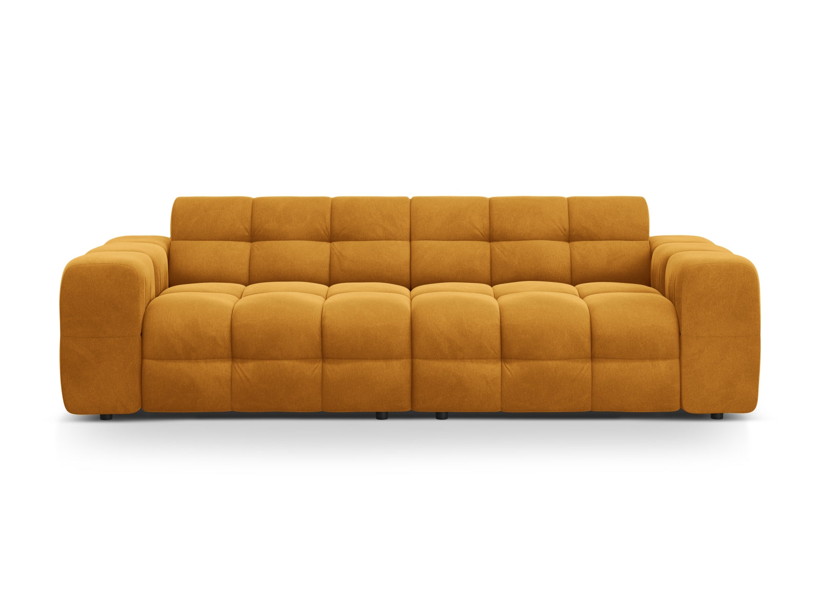 Kendal Velour Sofa 4 Sitzer in Mustard-Magic Velvet präsentiert im Onlineshop von KAQTU Design AG. 4er Sofa ist von Micadoni