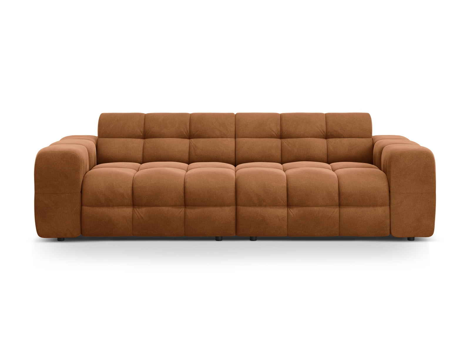 Kendal Velour Sofa 4 Sitzer in Camel-Magic Velvet präsentiert im Onlineshop von KAQTU Design AG. 4er Sofa ist von Micadoni