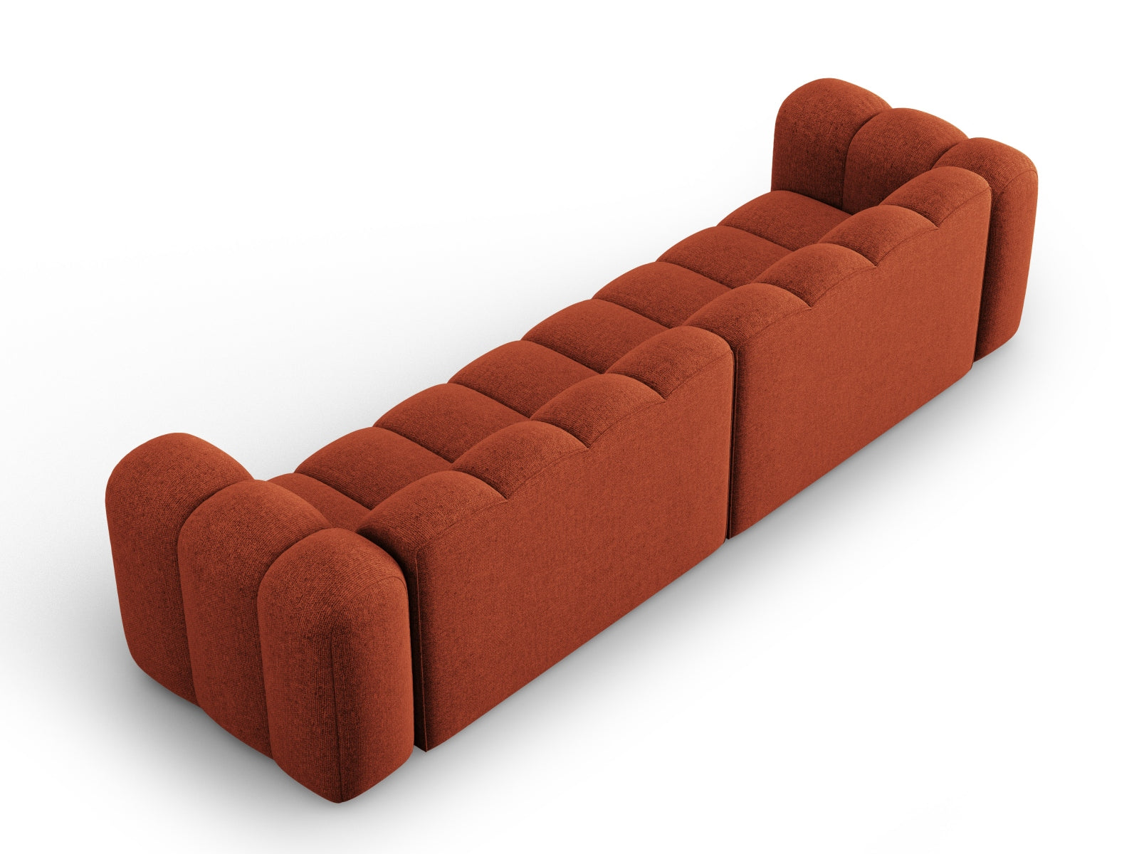 Lupine Modulares Sofa 4 Sitzer in Terracotta präsentiert im Onlineshop von KAQTU Design AG. 3er Sofa ist von Micadoni