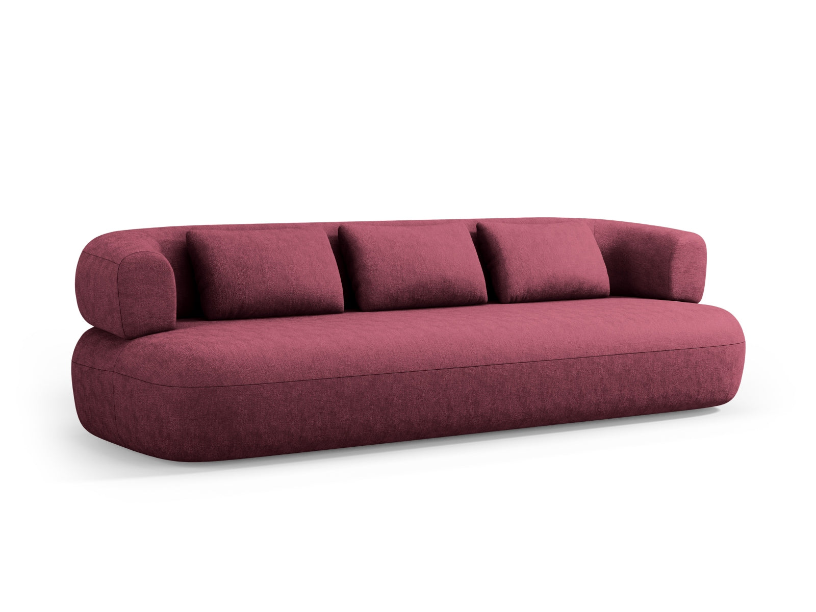 Elegantes Jenny Sofa für 4 Personen in Cherrywood, stilvoll und komfortabel, ideal für jedes Wohnzimmer. Entdecken Sie das Design von Micadoni.