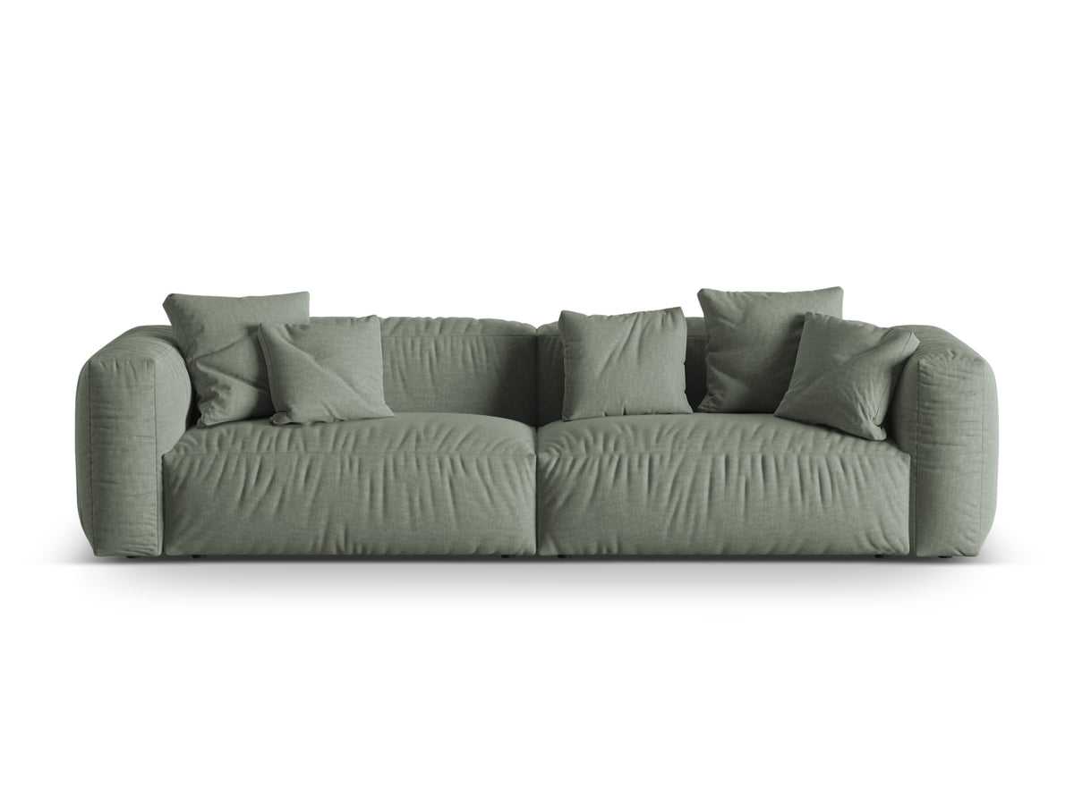 Martina Modulares Sofa 4 Sitzer in Moss Green-Boston präsentiert im Onlineshop von KAQTU Design AG. 3er Sofa ist von Micadoni