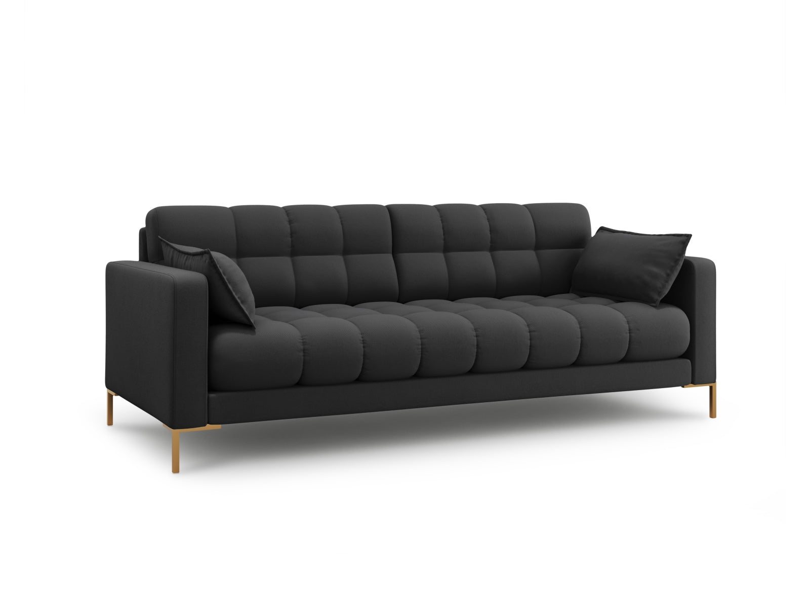 Mamaia Sofa 4 Sitzer in Dark Grey/Gold präsentiert im Onlineshop von KAQTU Design AG. 4er Sofa ist von Micadoni