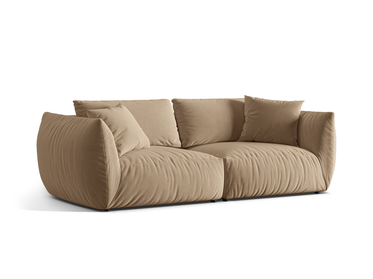 Chris Velour Modular Sofa 4 Sitzer in Sand-Casino präsentiert im Onlineshop von KAQTU Design AG. 4er Sofa ist von Micadoni
