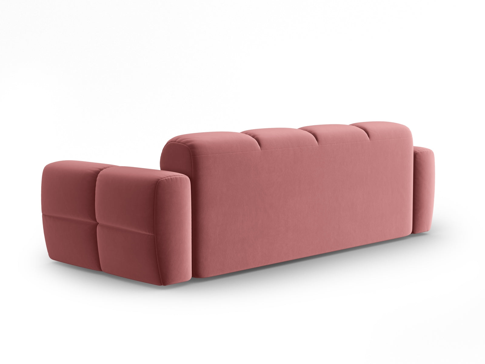 Lisa Velour Sofa 4 Sitzer in Flamingo präsentiert im Onlineshop von KAQTU Design AG. 4er Sofa ist von Micadoni