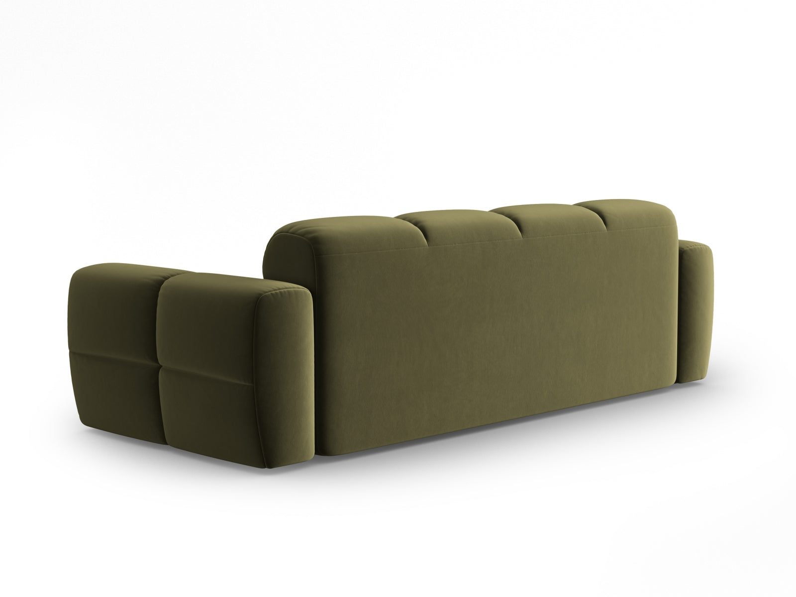 Lisa Velour Sofa 4 Sitzer in Light Green präsentiert im Onlineshop von KAQTU Design AG. 4er Sofa ist von Micadoni