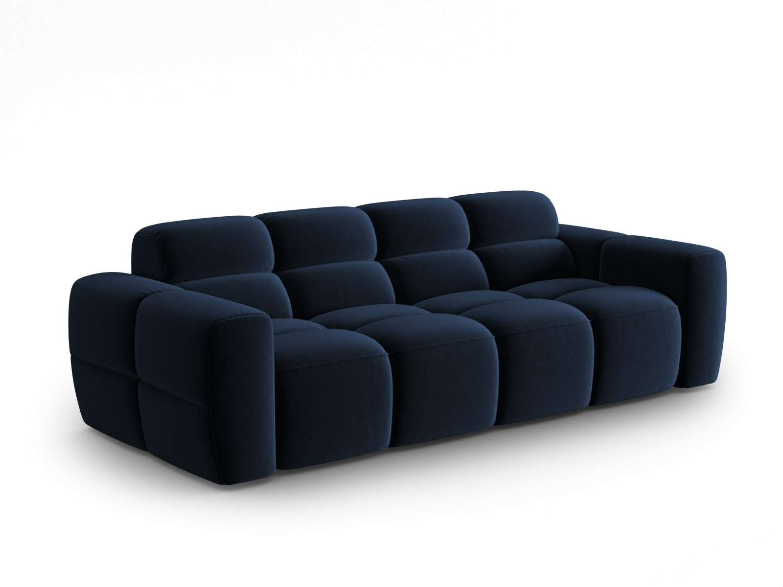 Lisa Velour Sofa 4 Sitzer in Royal Blue präsentiert im Onlineshop von KAQTU Design AG. 4er Sofa ist von Micadoni
