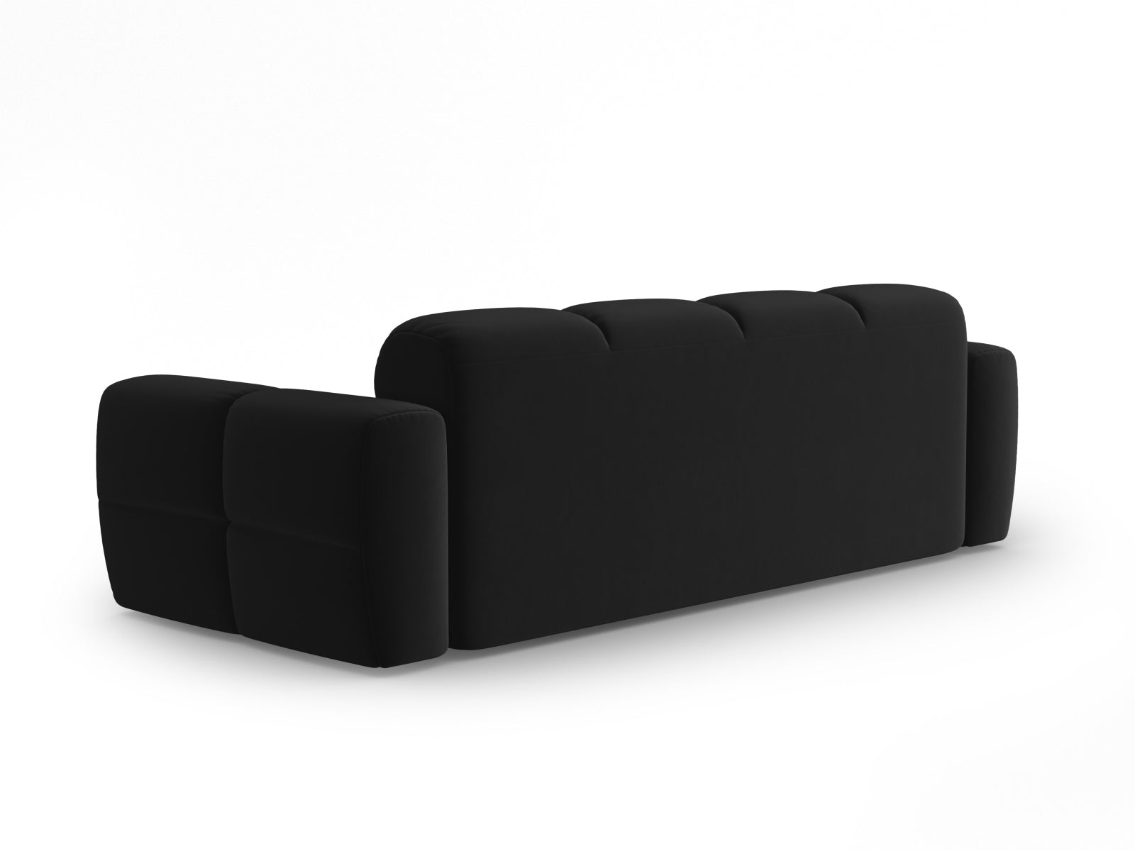 Lisa Velour Sofa 4 Sitzer in Black präsentiert im Onlineshop von KAQTU Design AG. 4er Sofa ist von Micadoni