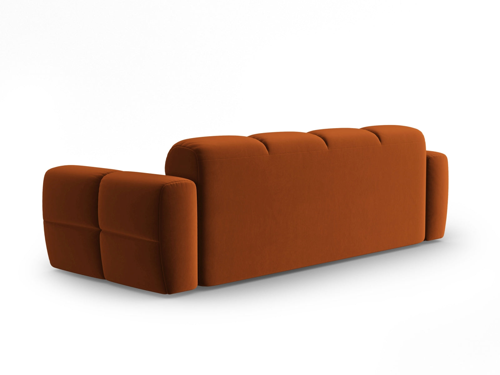 Lisa Velour Sofa 4 Sitzer in Terracotta präsentiert im Onlineshop von KAQTU Design AG. 4er Sofa ist von Micadoni