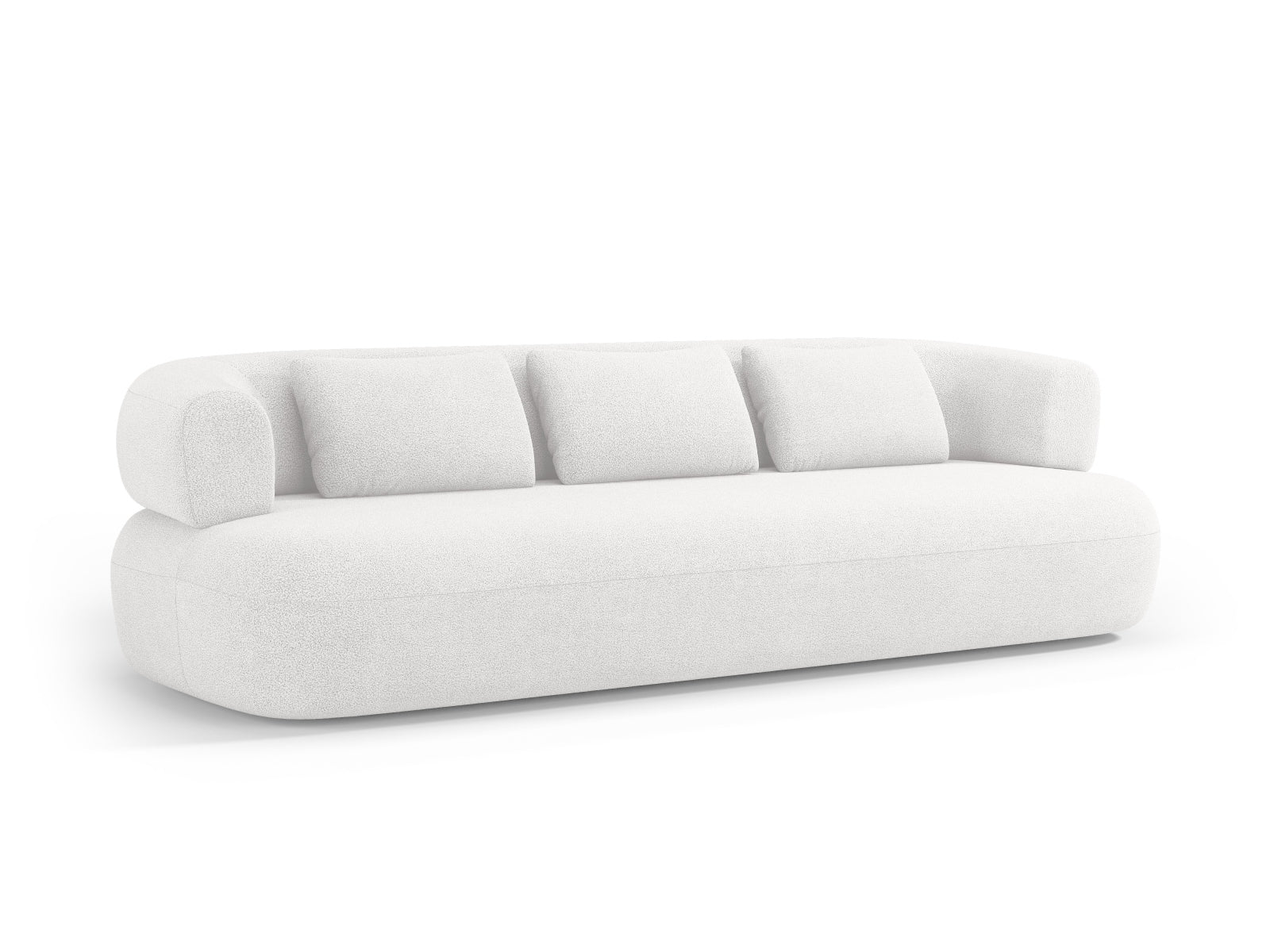 Jenny Boucle Sofa 4 Sitzer in Ivory präsentiert im Onlineshop von KAQTU Design AG. 3er Sofa ist von Micadoni