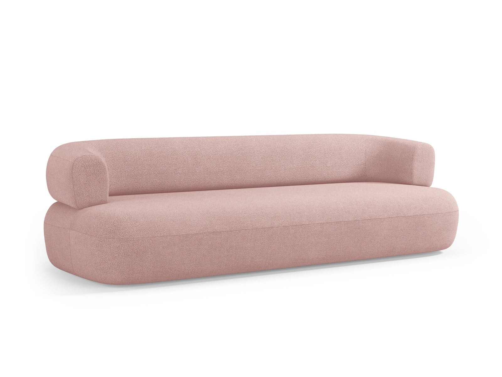 Jenny Boucle Sofa 4 Sitzer in Powder Pink präsentiert im Onlineshop von KAQTU Design AG. 3er Sofa ist von Micadoni