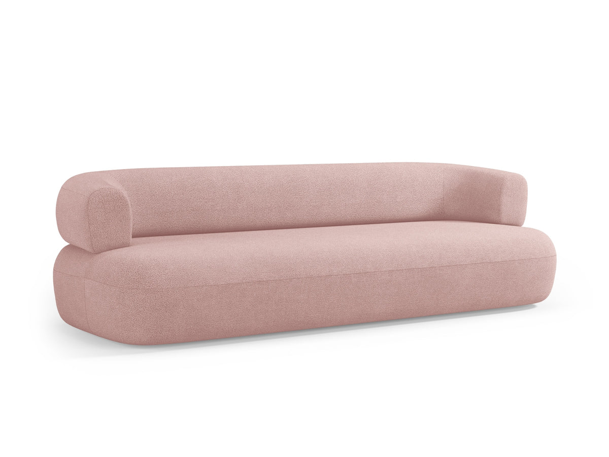 Jenny Boucle Sofa 4 Sitzer in Powder Pink-Now or Never präsentiert im Onlineshop von KAQTU Design AG. 3er Sofa ist von Micadoni