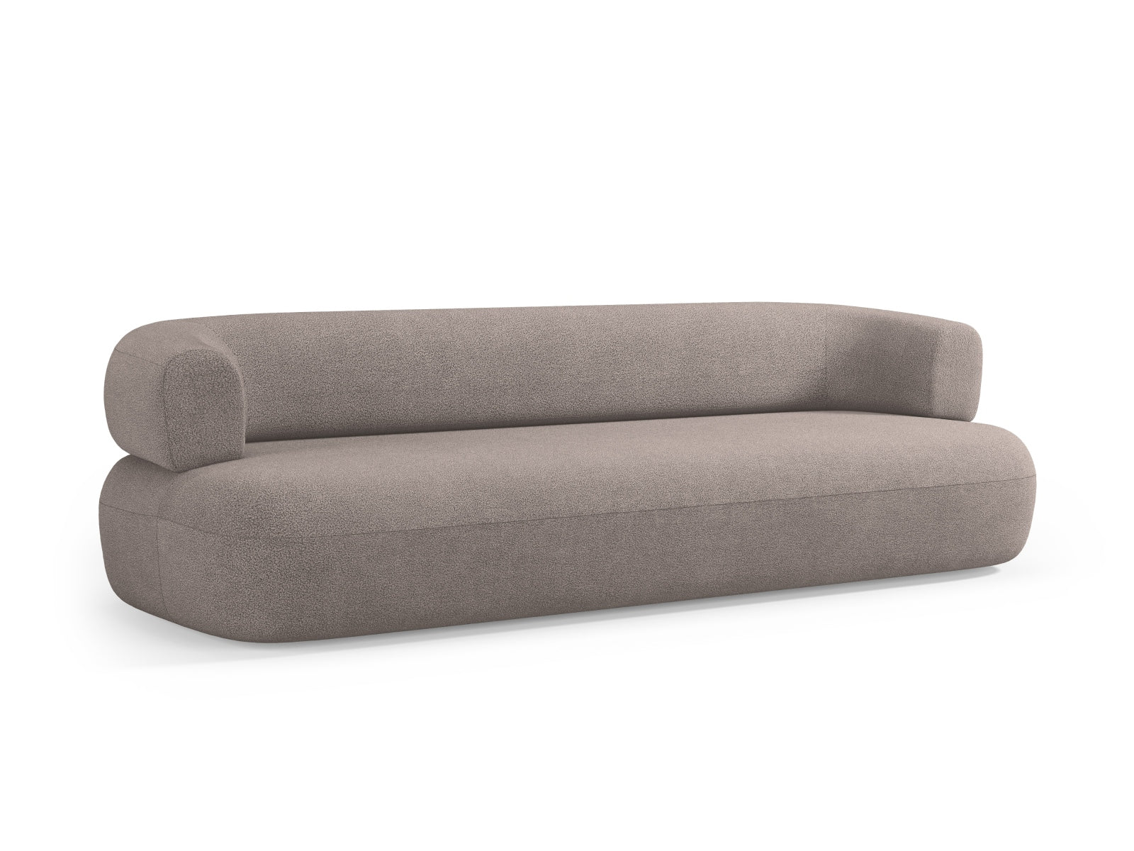 Jenny Boucle Sofa 4 Sitzer in Light Brown präsentiert im Onlineshop von KAQTU Design AG. 3er Sofa ist von Micadoni