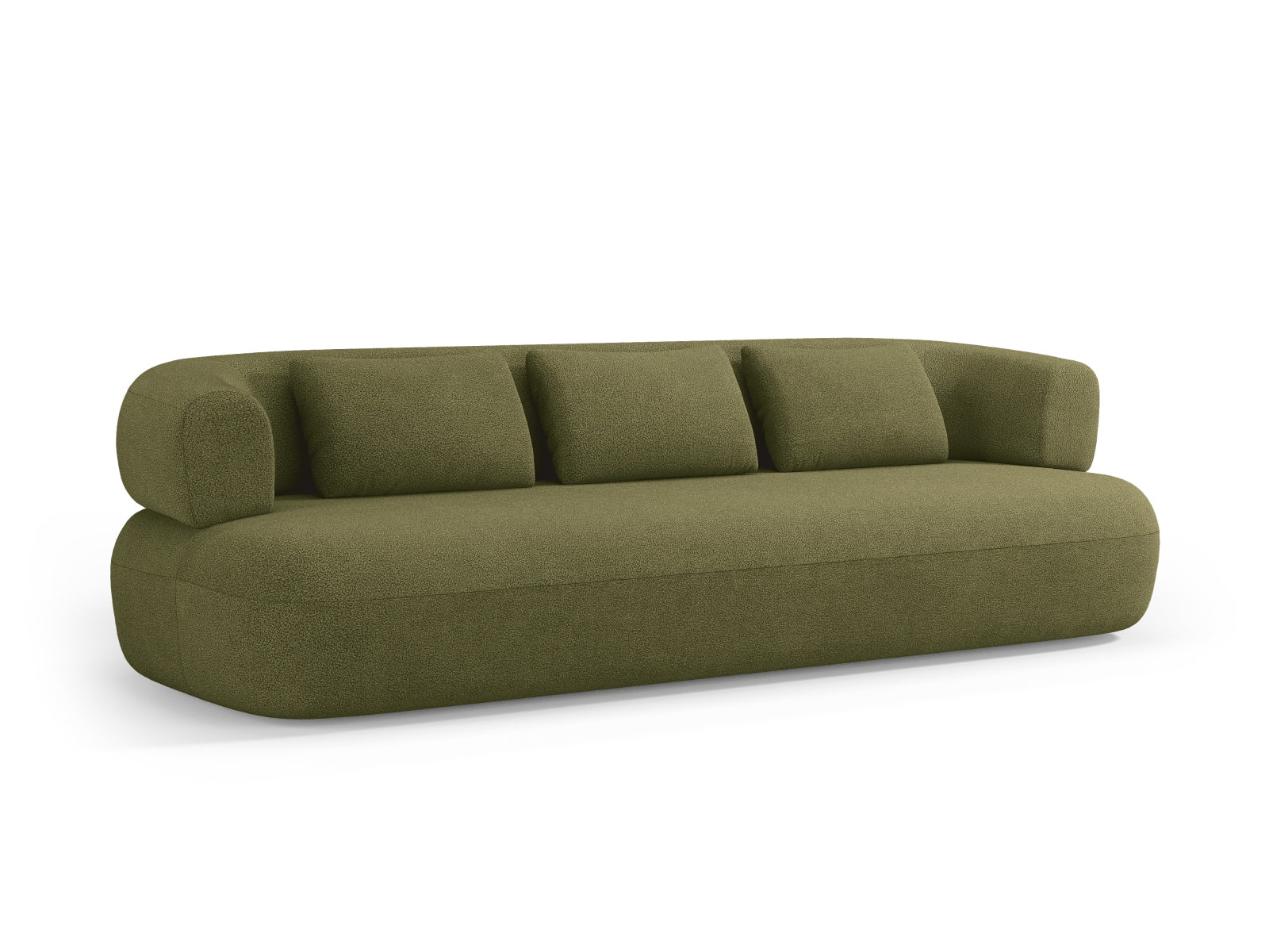 Jenny Boucle Sofa 4 Sitzer in Green präsentiert im Onlineshop von KAQTU Design AG. 3er Sofa ist von Micadoni