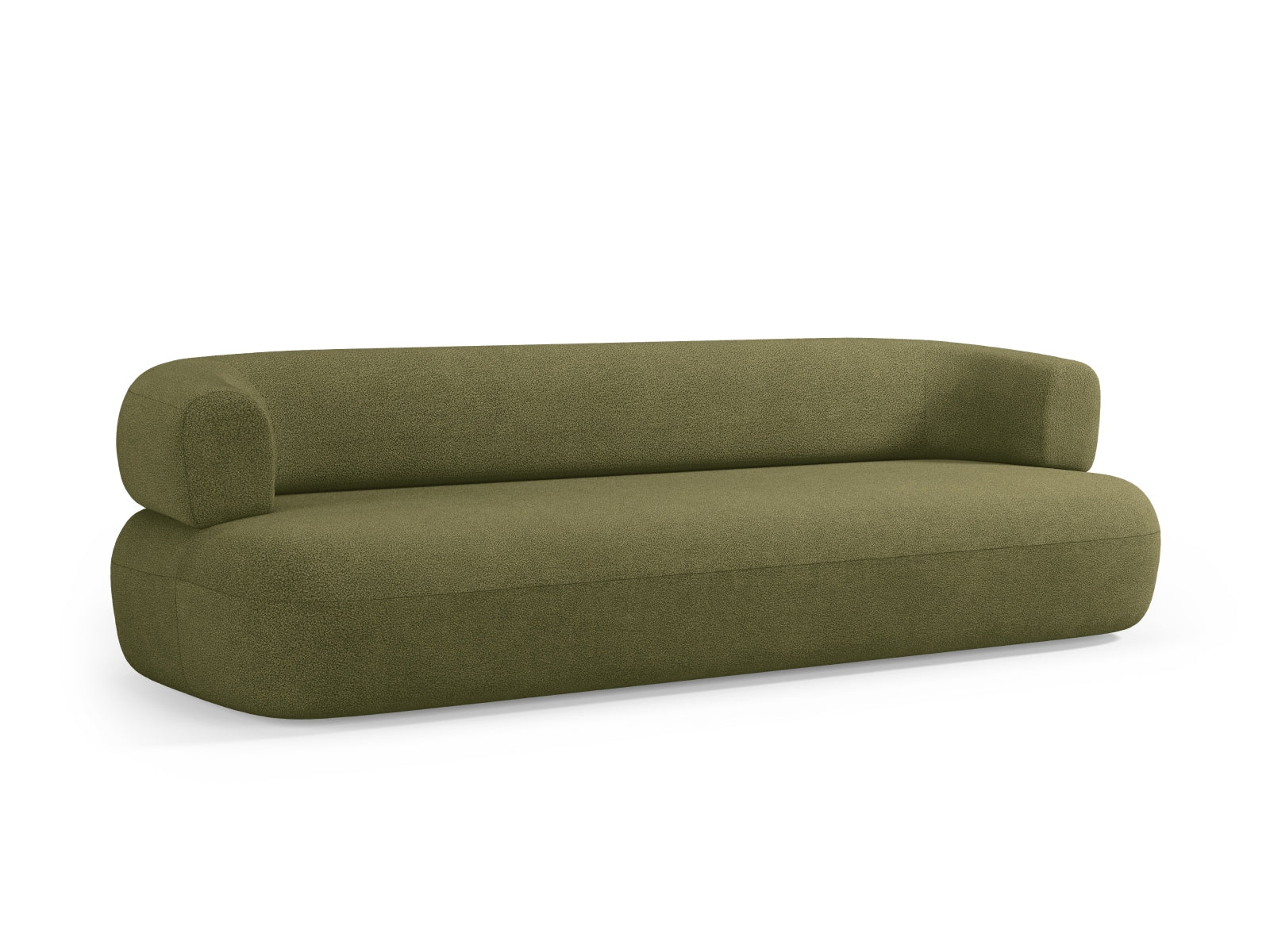Jenny Boucle Sofa 4 Sitzer in Green präsentiert im Onlineshop von KAQTU Design AG. 3er Sofa ist von Micadoni