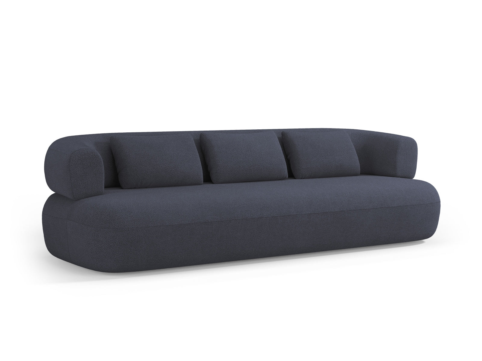 Jenny Boucle Sofa 4 Sitzer in Dark Blue präsentiert im Onlineshop von KAQTU Design AG. 3er Sofa ist von Micadoni