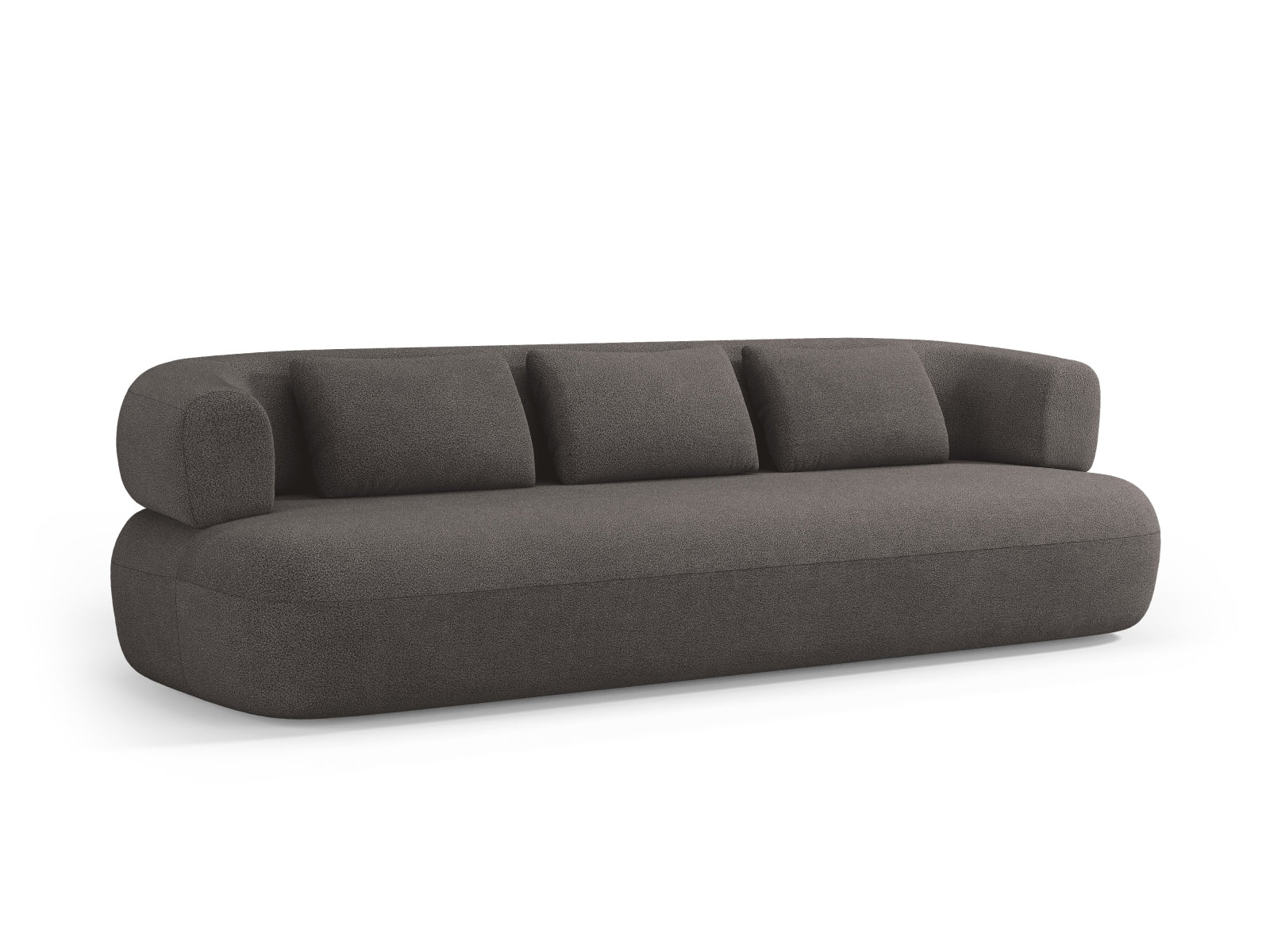 Jenny Boucle Sofa 4 Sitzer in Grey präsentiert im Onlineshop von KAQTU Design AG. 3er Sofa ist von Micadoni