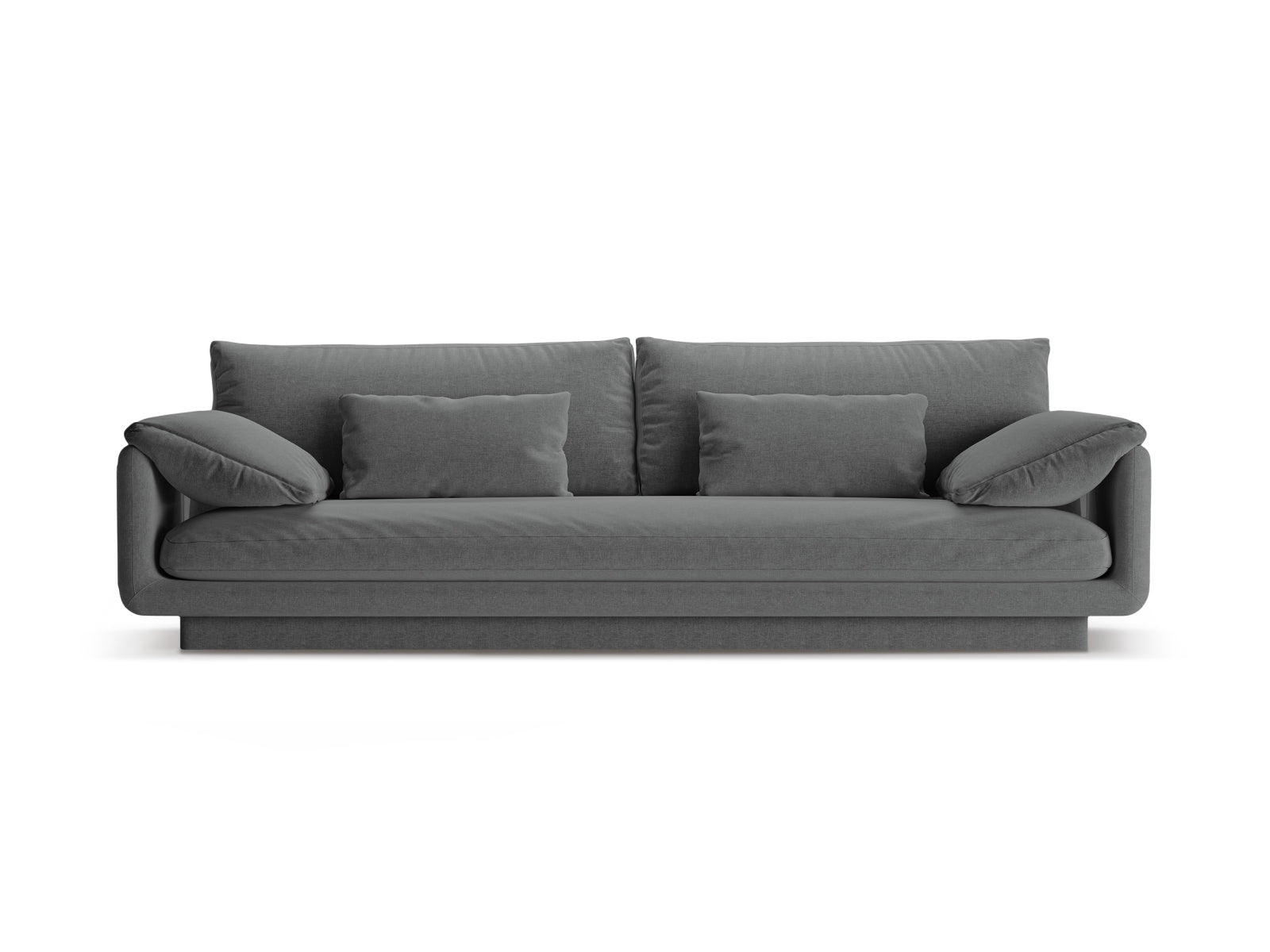 Torino Sofa 4 Sitzer in Dark Grey-Wind präsentiert im Onlineshop von KAQTU Design AG. 4er Sofa ist von Micadoni