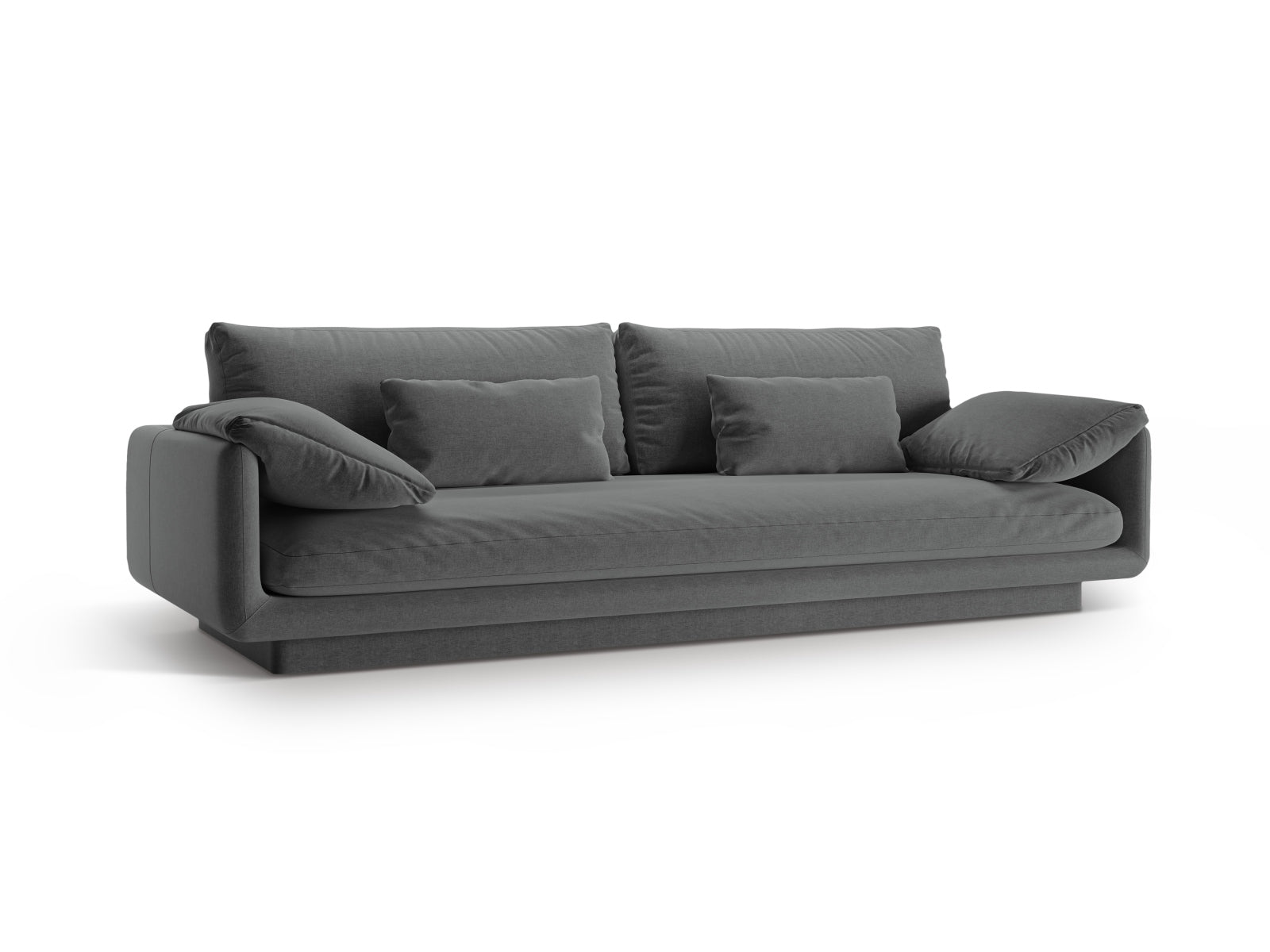 Torino Sofa 4 Sitzer in Dark Grey präsentiert im Onlineshop von KAQTU Design AG. Sofa ist von Micadoni