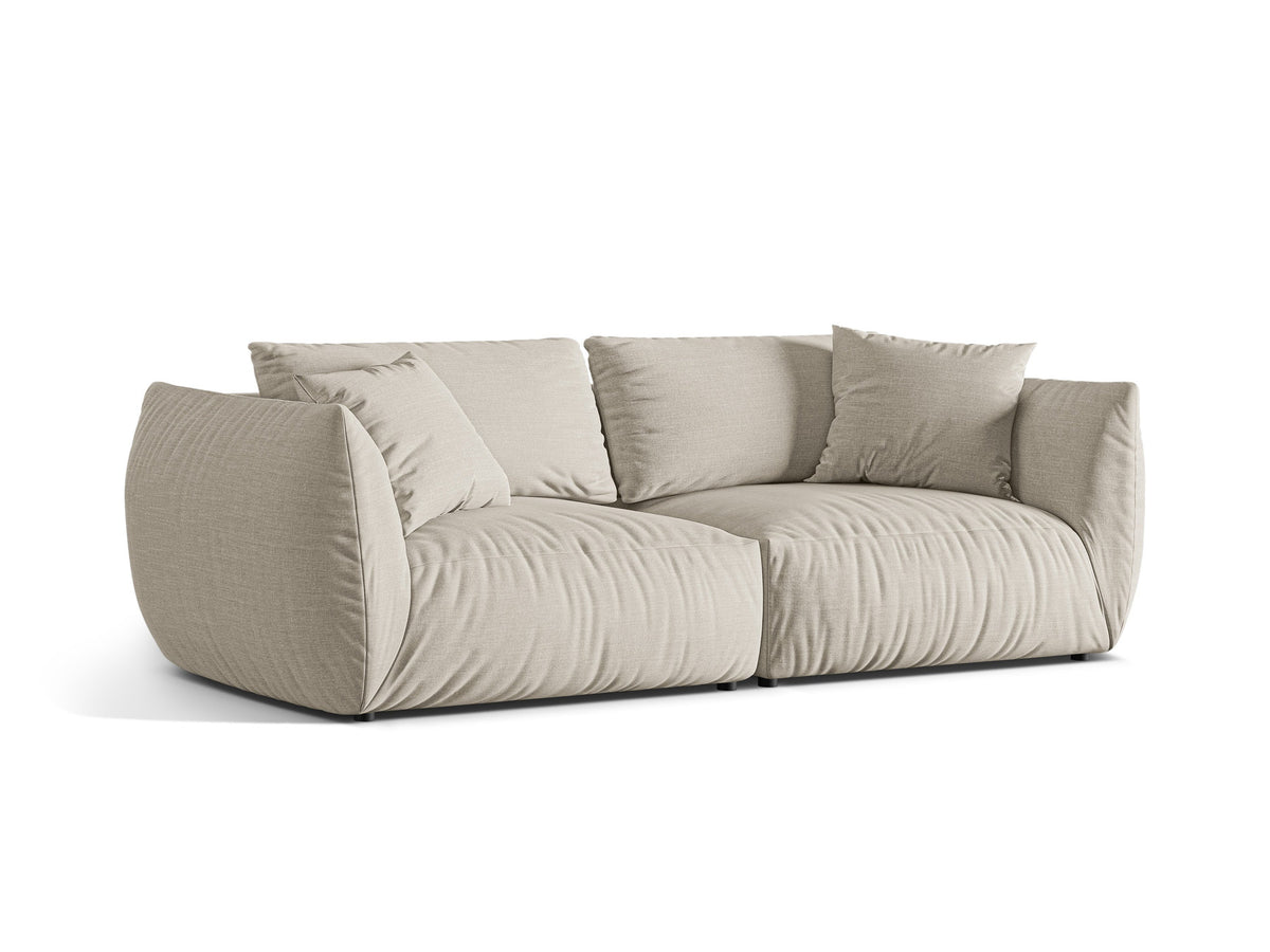 Chris Modular Sofa 4 Sitzer in Natural-LINS präsentiert im Onlineshop von KAQTU Design AG. 4er Sofa ist von Micadoni