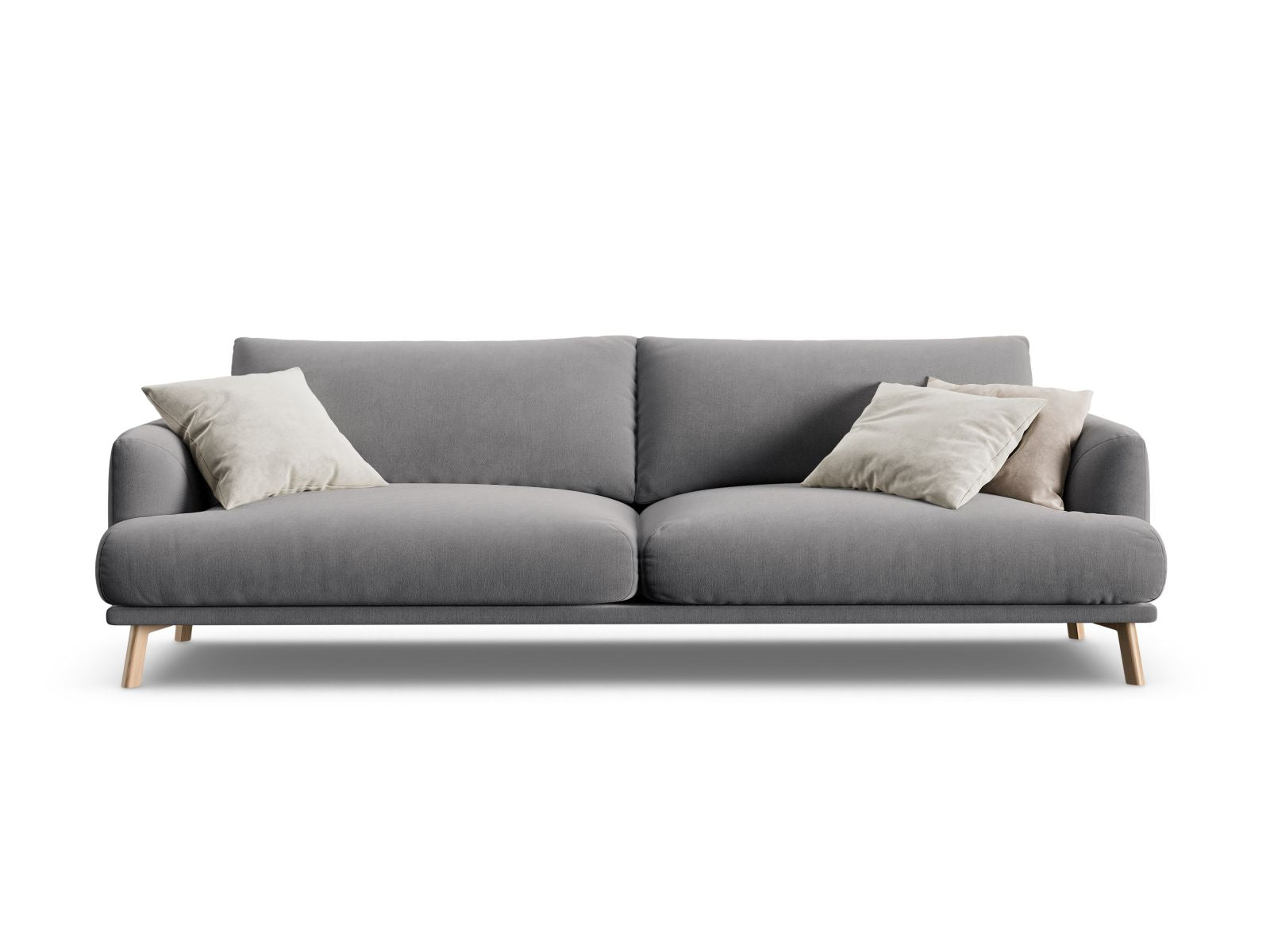 4-Sitzer Sofa Naomi in Grey-Salvador präsentiert im Onlineshop von KAQTU Design AG. 4er Sofa ist von Micadoni