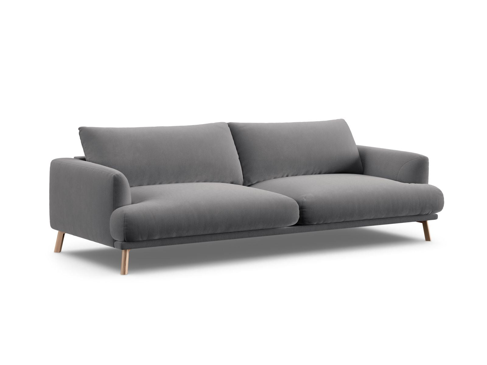 Elegantes 4-Sitzer Sofa Naomi in stilvollem Grau, ideal für moderne Wohnräume, erhältlich bei KAQTU Design AG.