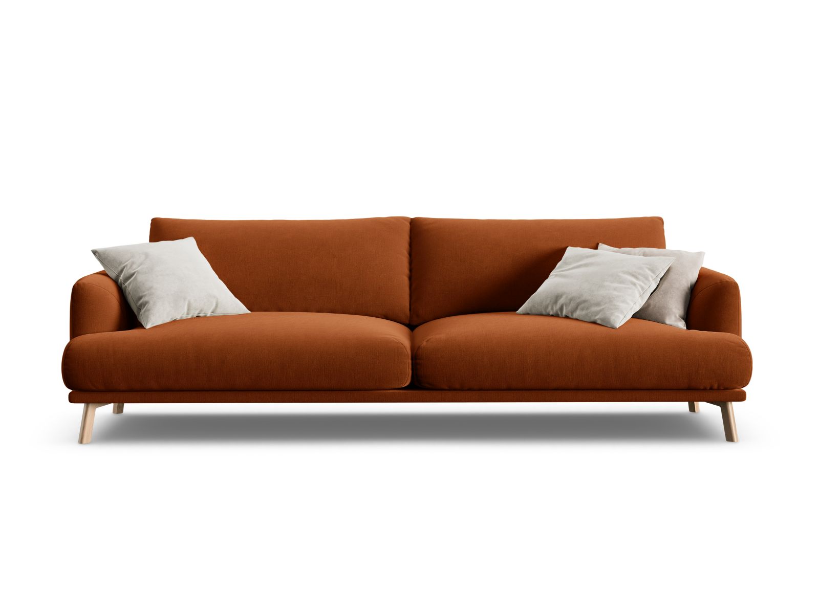 4-Sitzer Sofa Naomi in Terracotta-Salvador präsentiert im Onlineshop von KAQTU Design AG. 4er Sofa ist von Micadoni