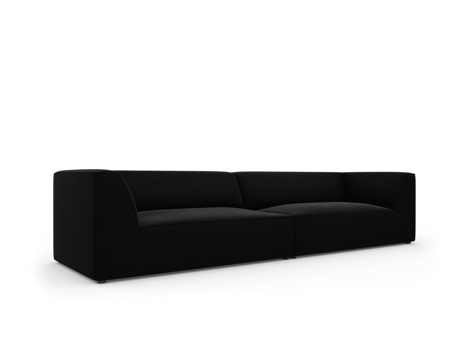 Ruby Velour Sofa 4 Sitzer in Black präsentiert im Onlineshop von KAQTU Design AG. 4er Sofa ist von Micadoni