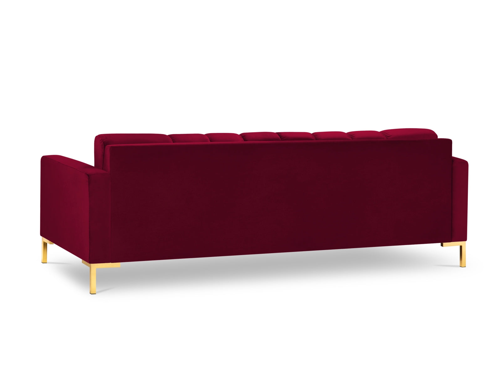 Mamaia Velour Sofa 4 Sitzer in Red/Gold präsentiert im Onlineshop von KAQTU Design AG. 4er Sofa ist von Micadoni