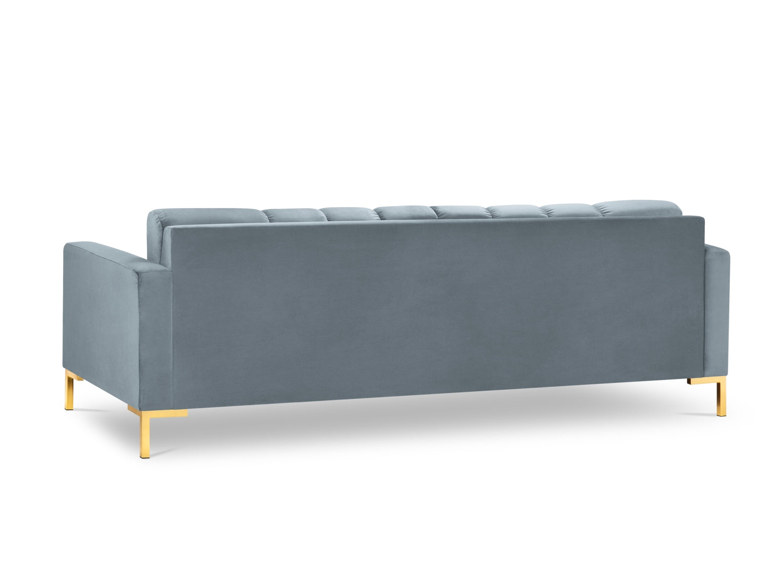 Mamaia Velour Sofa 4 Sitzer in Light Blue/Gold präsentiert im Onlineshop von KAQTU Design AG. 4er Sofa ist von Micadoni