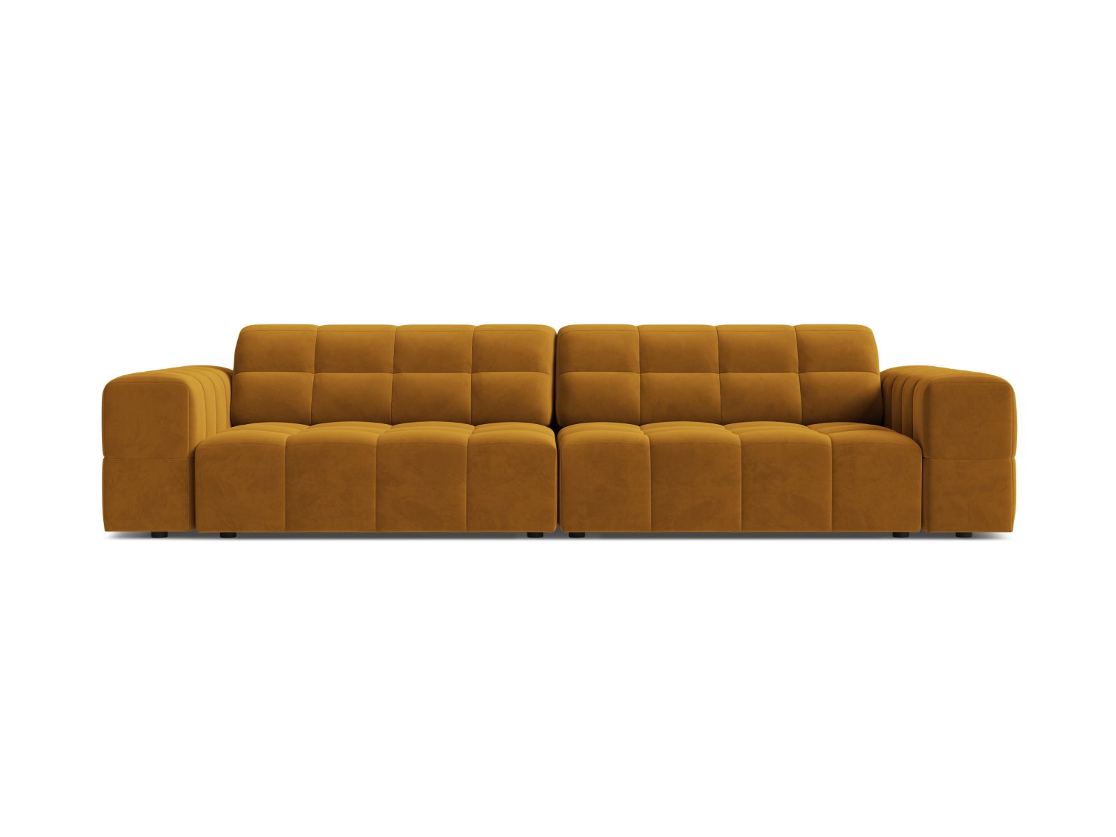 4-Sitzer Sofa Jennifer in Yellow-Bluvel präsentiert im Onlineshop von KAQTU Design AG. 4er Sofa ist von Micadoni