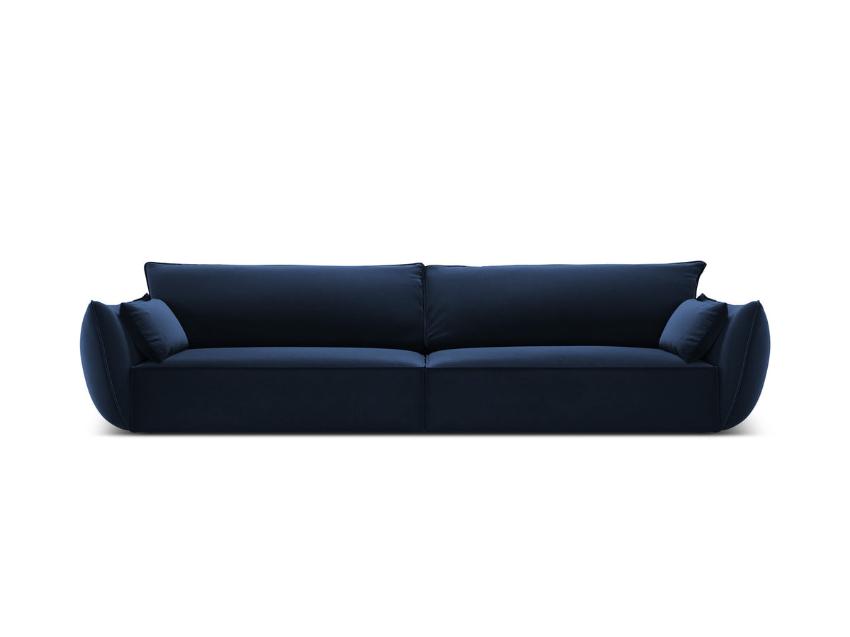Kaelle Sofa 4 Sitzer in Royal Blue-Bluvel präsentiert im Onlineshop von KAQTU Design AG. 4er Sofa ist von Micadoni