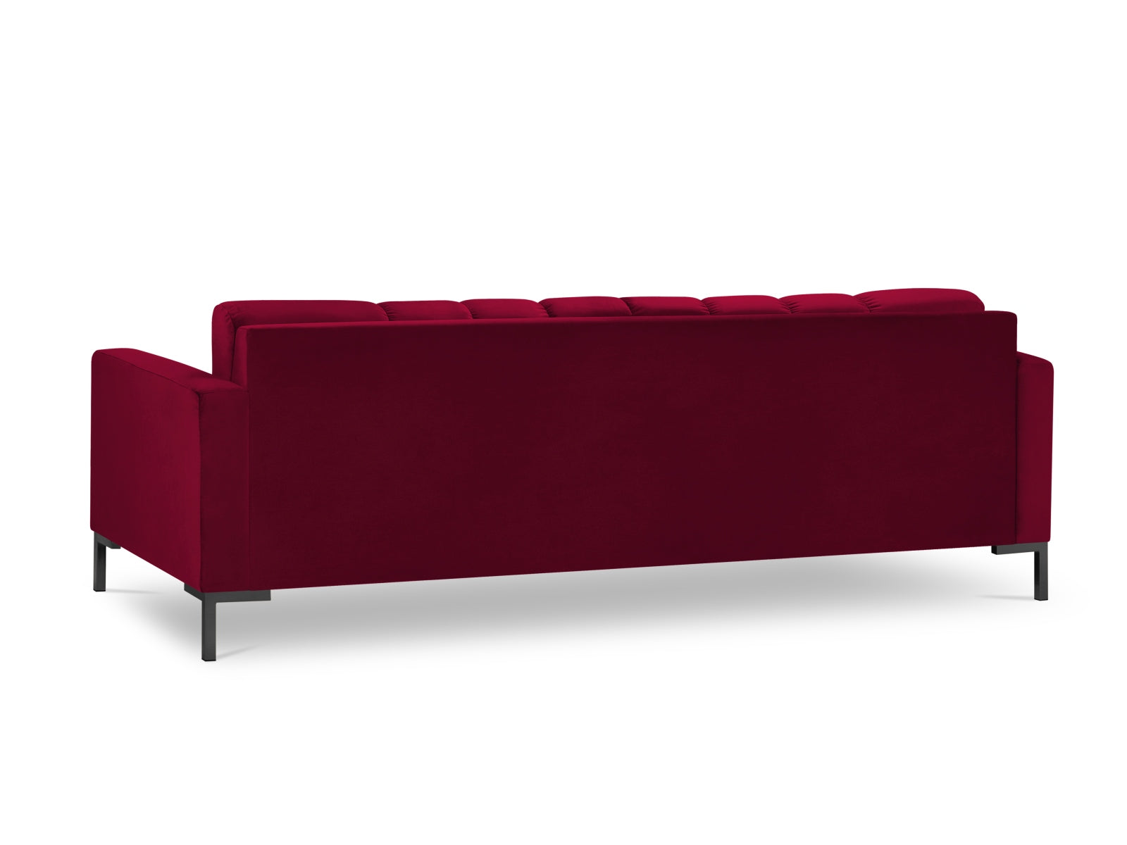 Mamaia Velour Sofa 4 Sitzer in Red/Schwarz präsentiert im Onlineshop von KAQTU Design AG. 4er Sofa ist von Micadoni