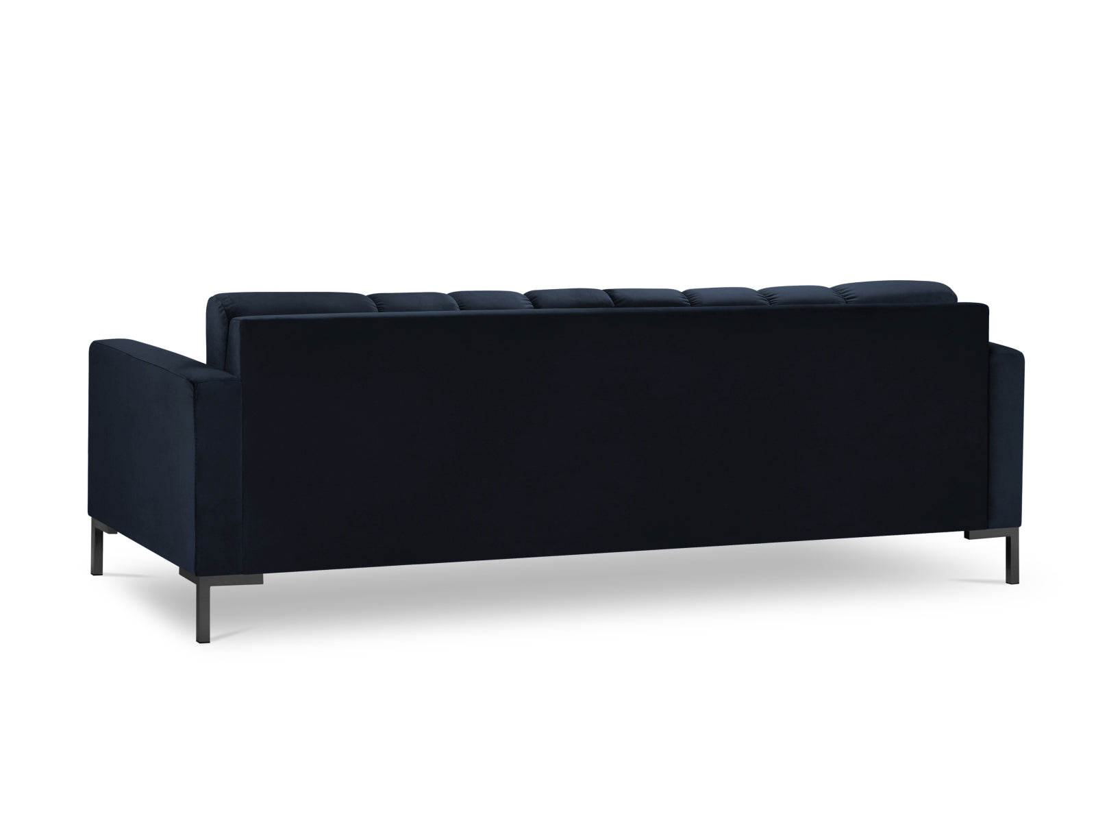 Mamaia Velour Sofa 4 Sitzer in Dark Blue/Schwarz präsentiert im Onlineshop von KAQTU Design AG. 4er Sofa ist von Micadoni
