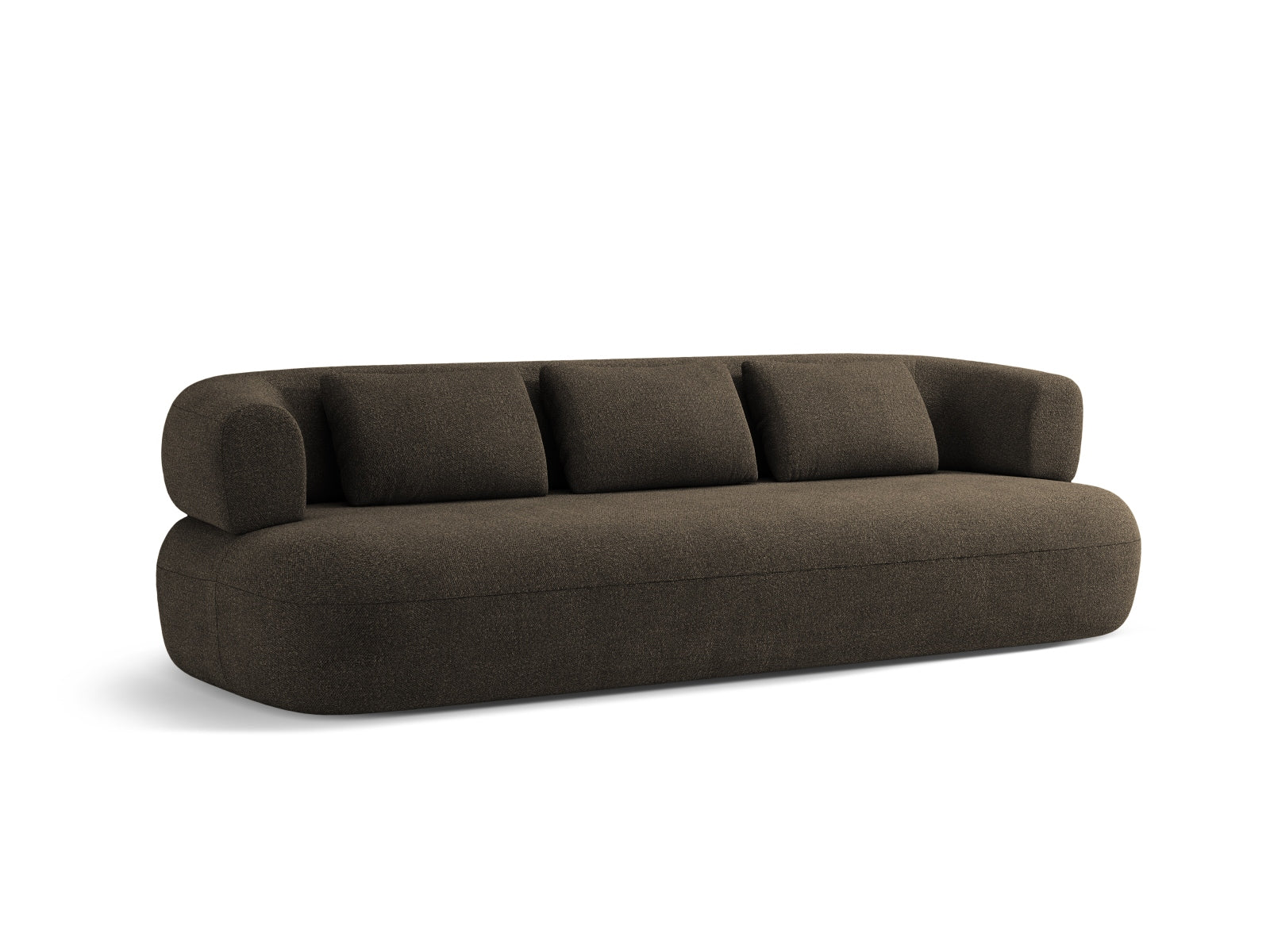 Jenny Boucle Sofa 4 Sitzer in Grey Brown präsentiert im Onlineshop von KAQTU Design AG. 3er Sofa ist von Micadoni