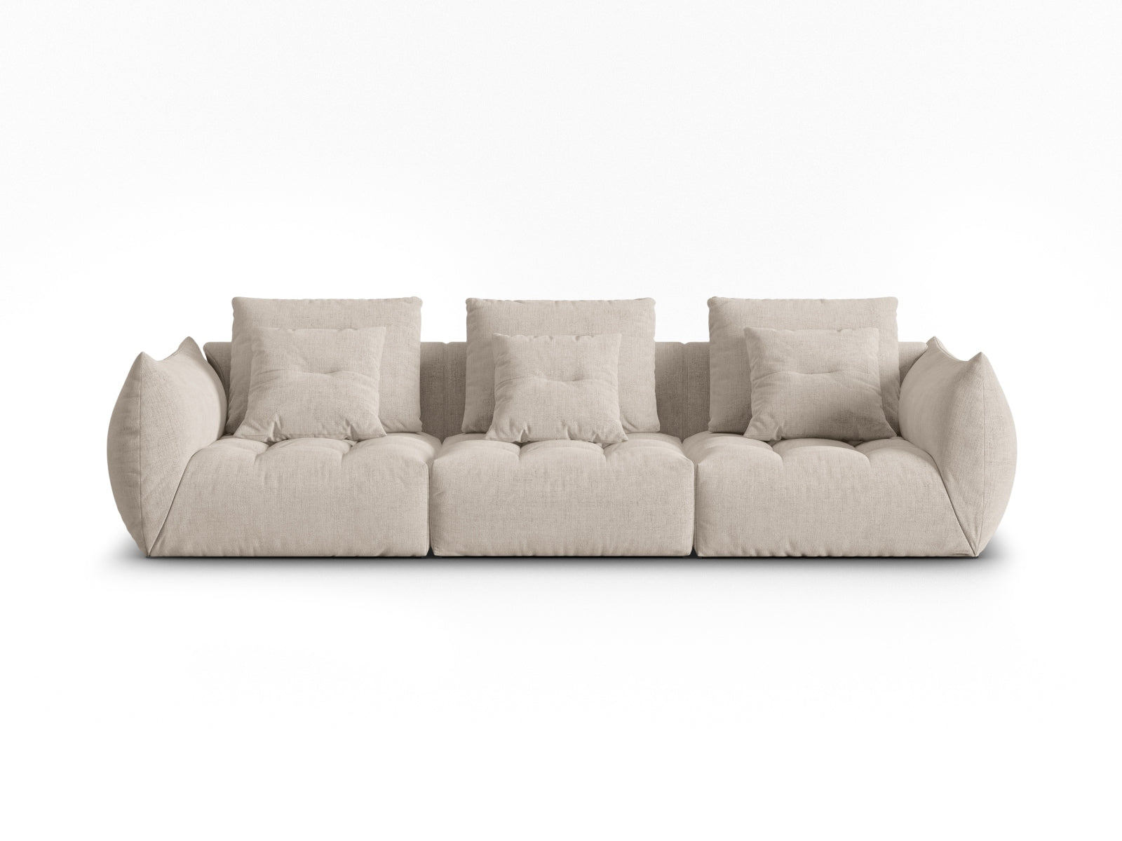 Bloom Modular Sofa 4 Sitzer in Dark Beige präsentiert im Onlineshop von KAQTU Design AG. 4er Sofa ist von Micadoni